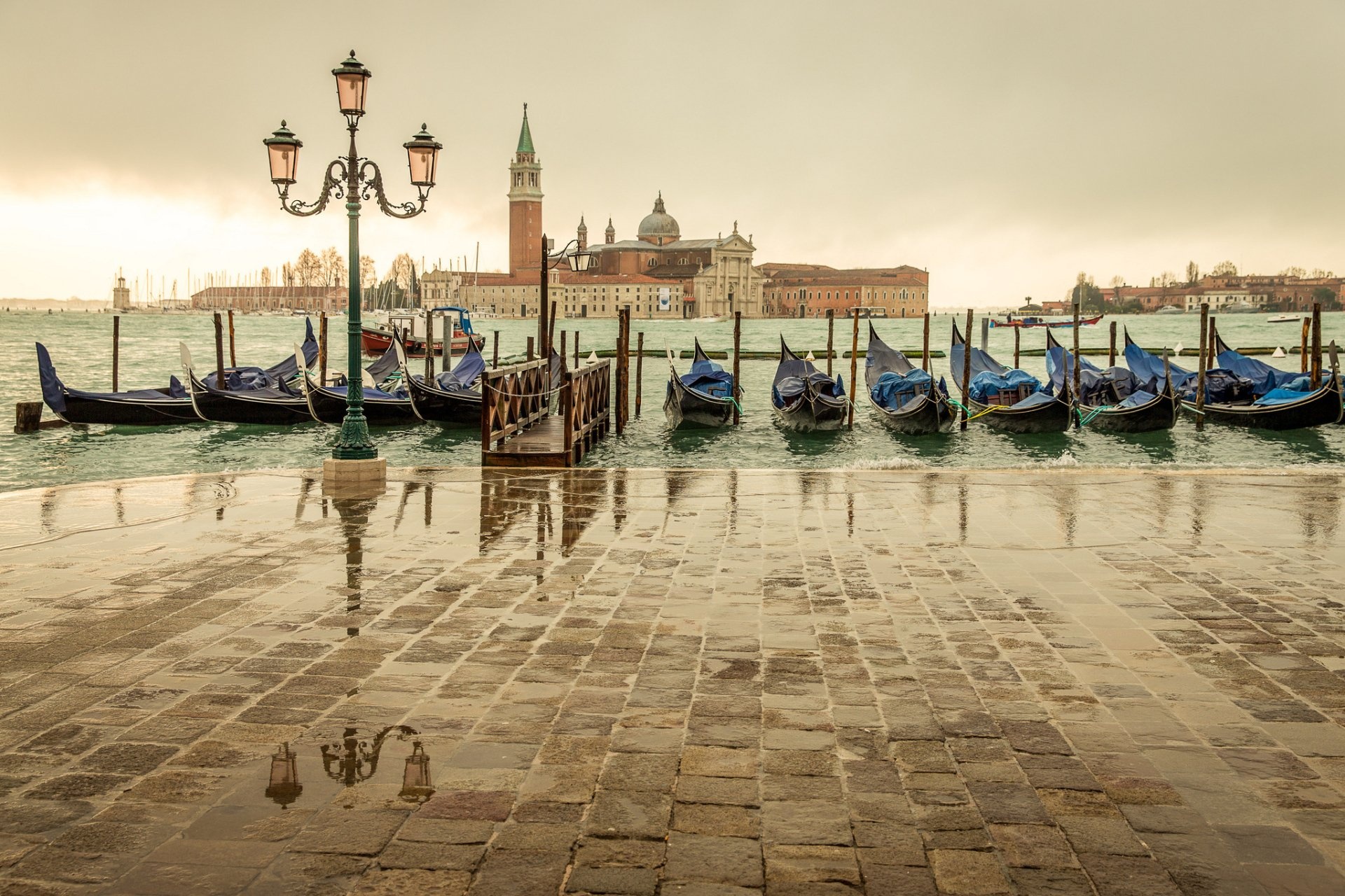 Venice: Gondolas, Italy, The city was a major center for art. 1920x1280 HD Wallpaper.