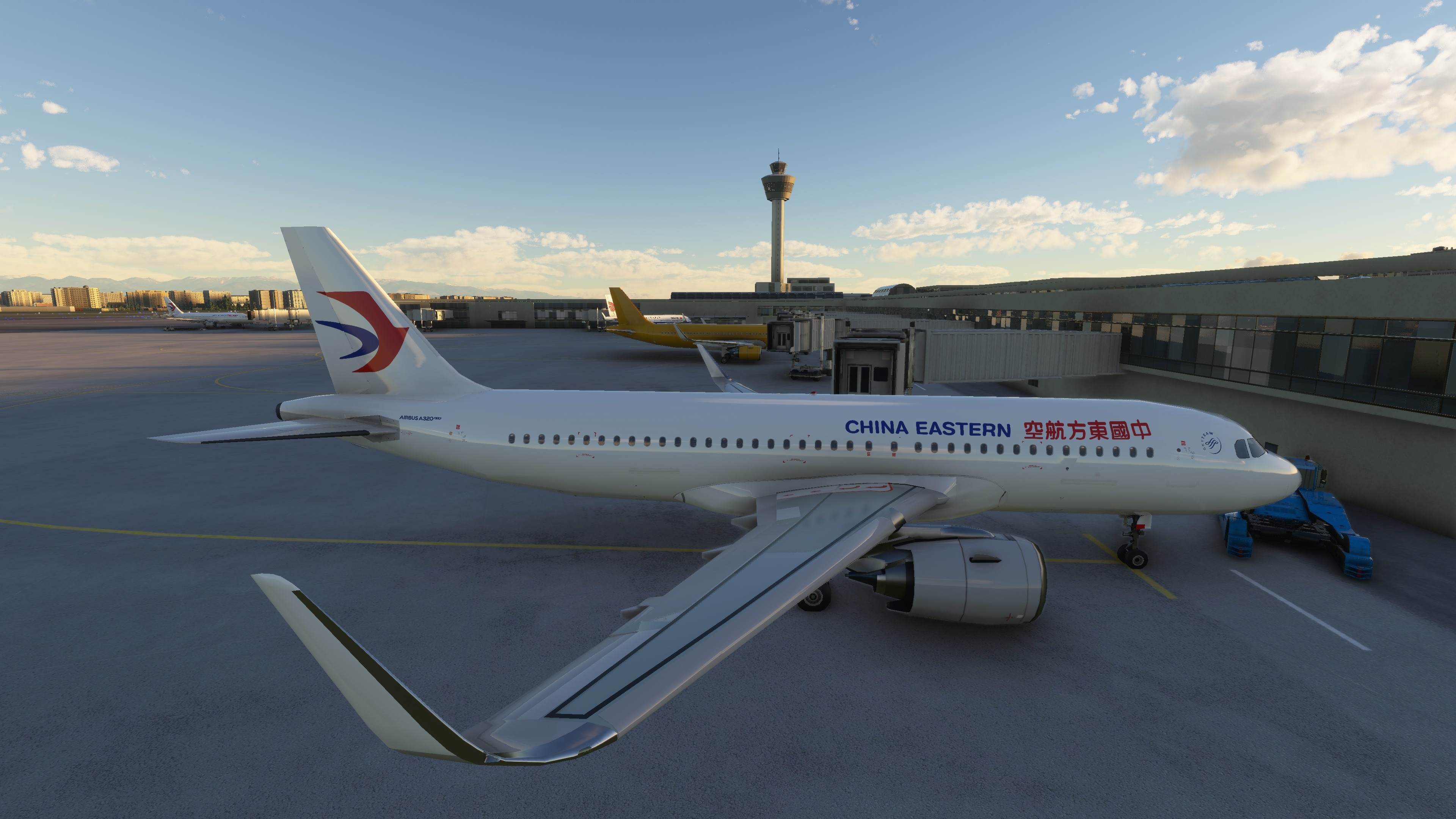 China Eastern Airlines, A320neo livery, List liveries, Microsoft flight simulator, 3840x2160 4K Desktop