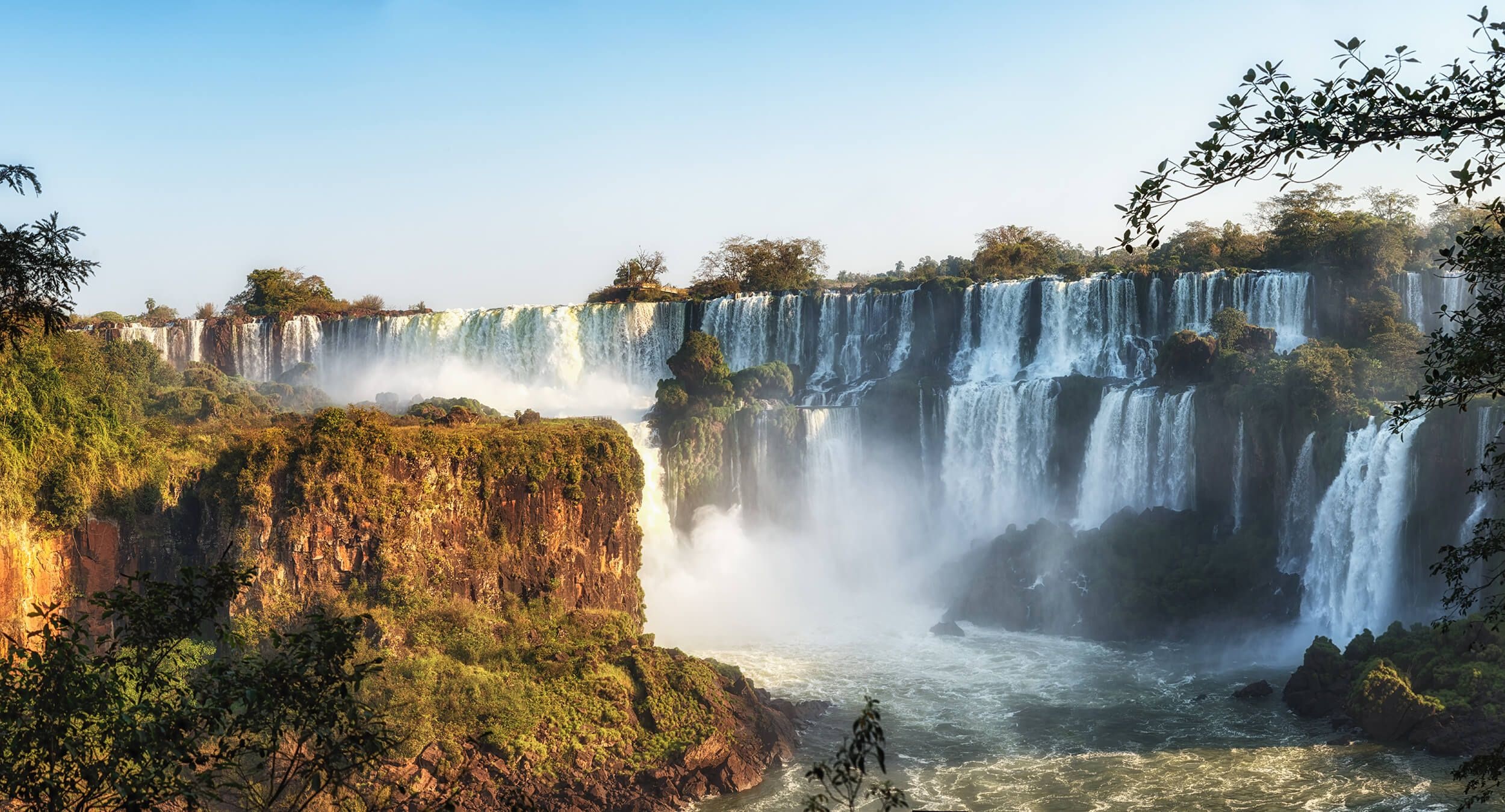 Iguazu National Park, Iguazu waterfalls, Wallpaper, 2500x1350 HD Desktop