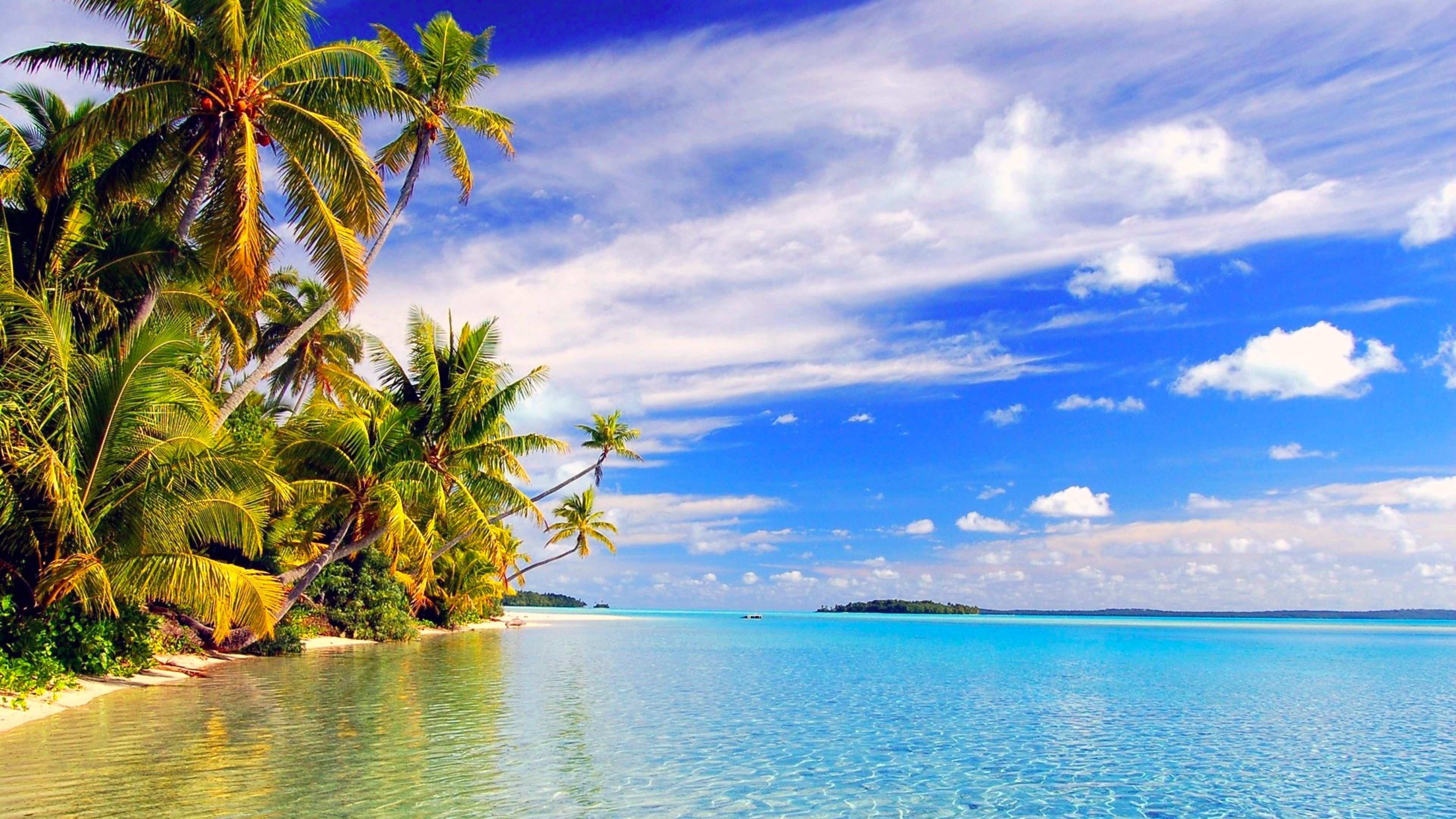 Beach wallpaper, Tropical beach, Beach paradise, Serene vibes, 3840x2160 4K Desktop