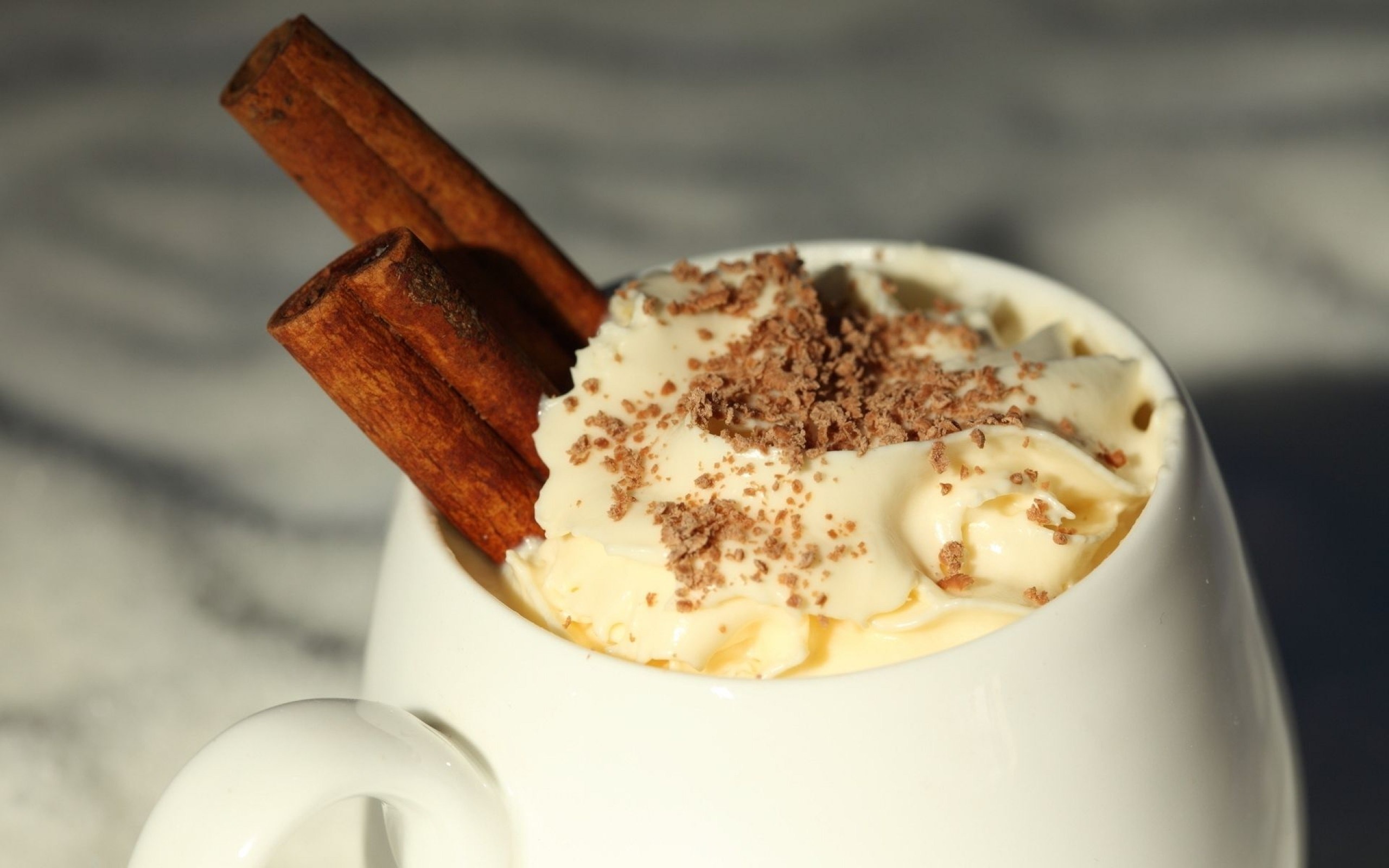 Cappuccino with whip cream, Chocolate-infused delight, Tempting treat, Indulgent delight, 2560x1600 HD Desktop