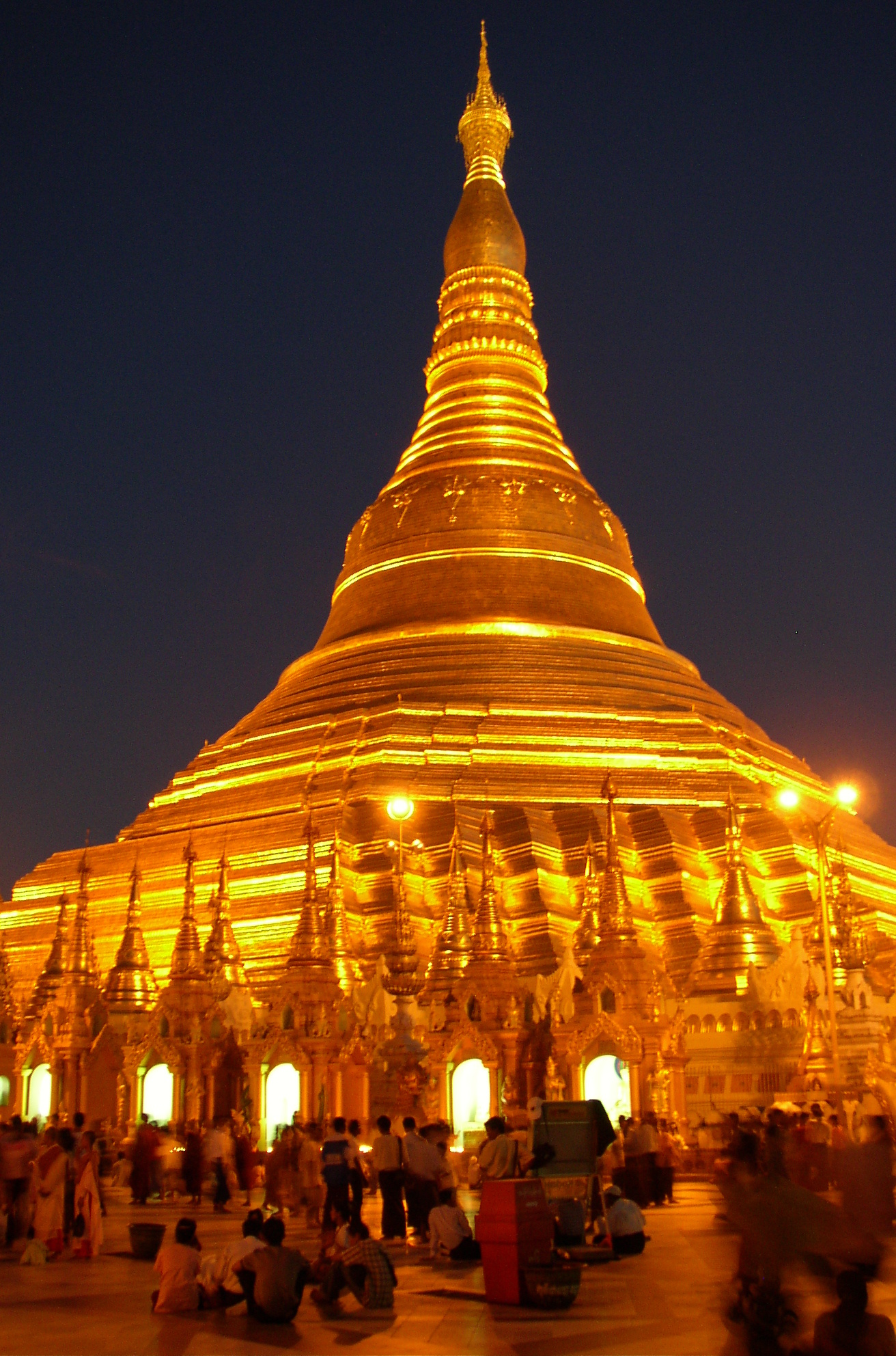Shwedagon Pagoda, Historical landmark, Yangon, Myanmar, 1320x1990 HD Handy
