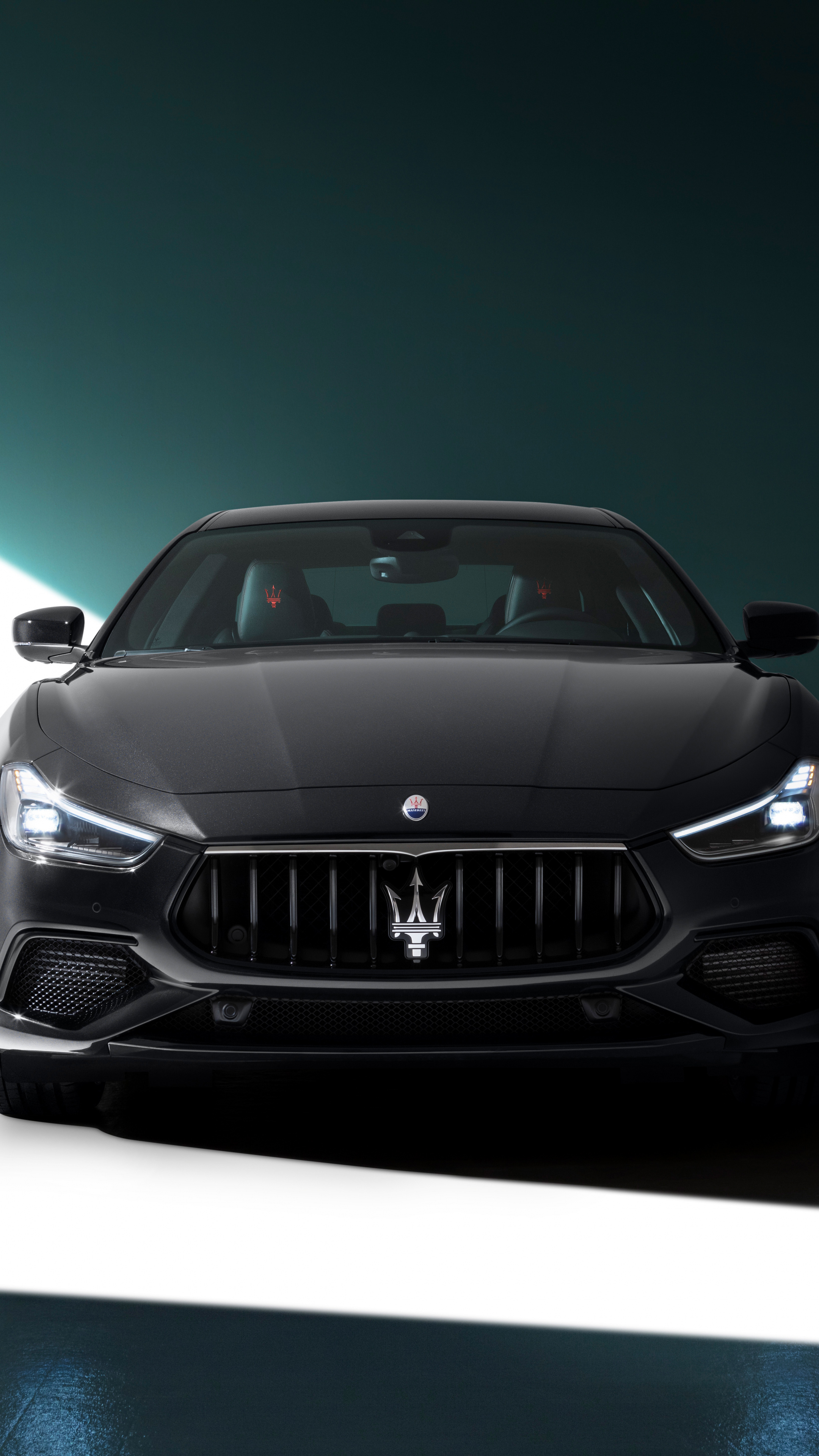 2021 Maserati Ghibli, Black Luxury Sedan, 2160x3840 4K Phone