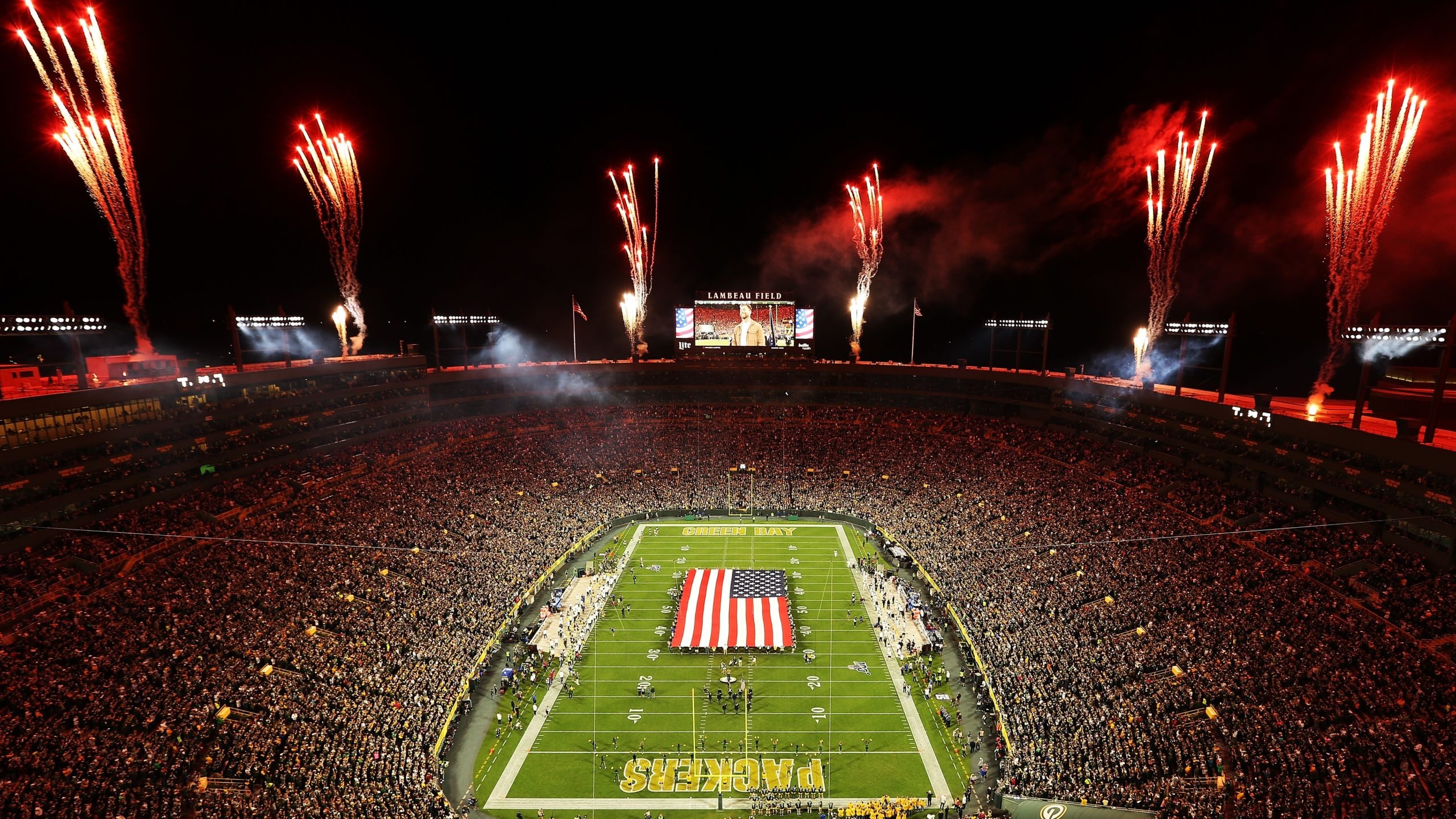 Lambeau Field, Travels, Stadium, Game on Wisconsin, 2560x1440 HD Desktop