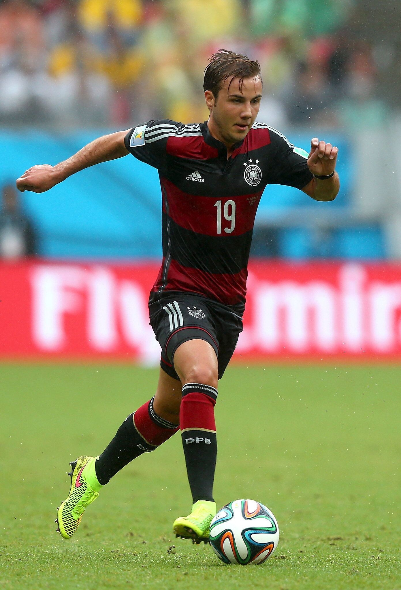 Germany Soccer Team: Mario Gotze, A false nine, an emergency striker and a playmaker, Eintracht Frankfurt. 1400x2050 HD Background.