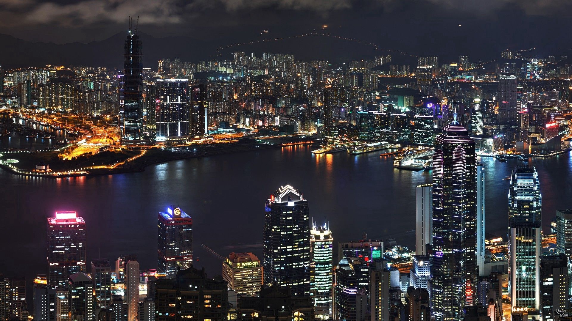 Hong Kong Skyline, Download, City wallpapers, Asian metropolis, 1920x1080 Full HD Desktop