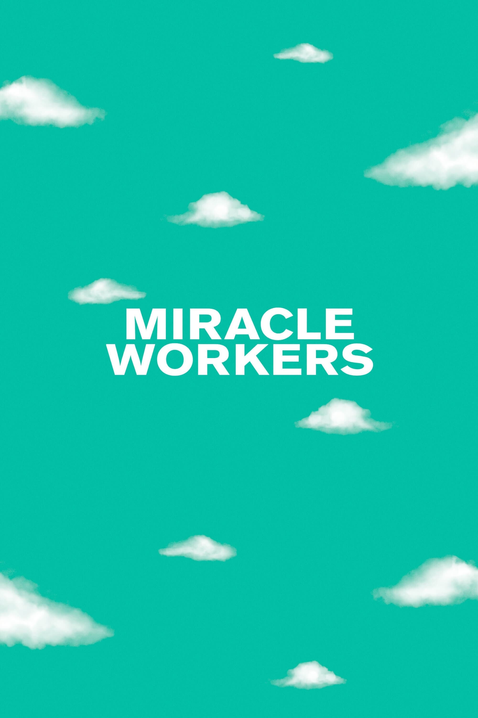 Miracle Workers: An American anthology comedy television series created by Simon Rich, TBS. 2000x3000 HD Background.
