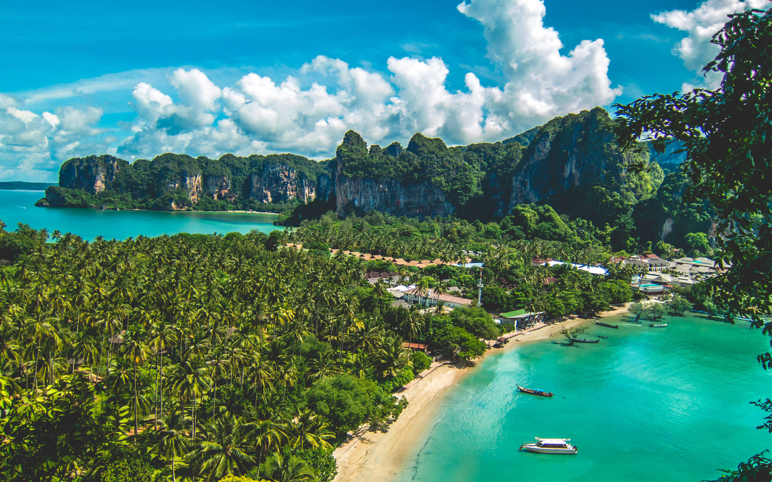 Phi Phi: Railay Beach, Krabi Province, Thailand, Island. 2560x1600 HD Wallpaper.