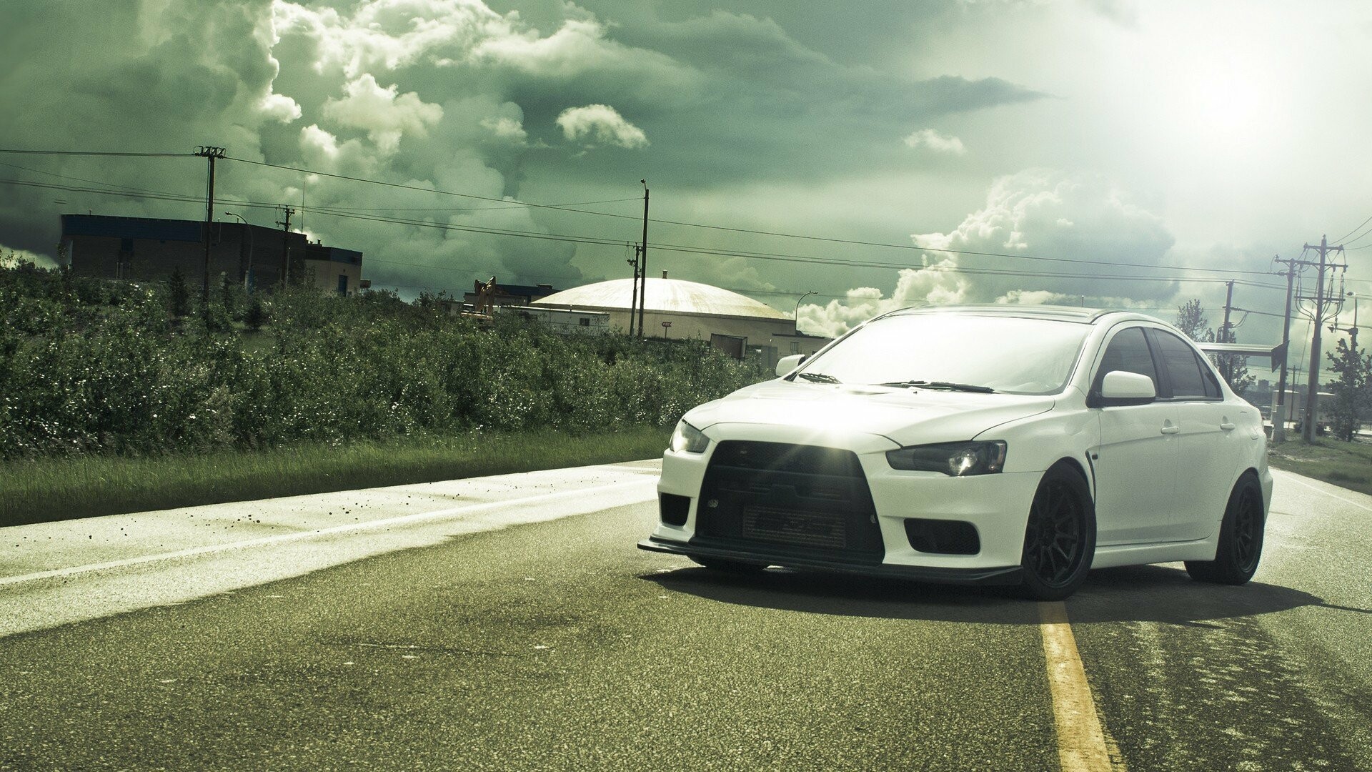 Mitsubishi: Evo X, The tenth and final generation of the Lancer Evolution. 1920x1080 Full HD Background.