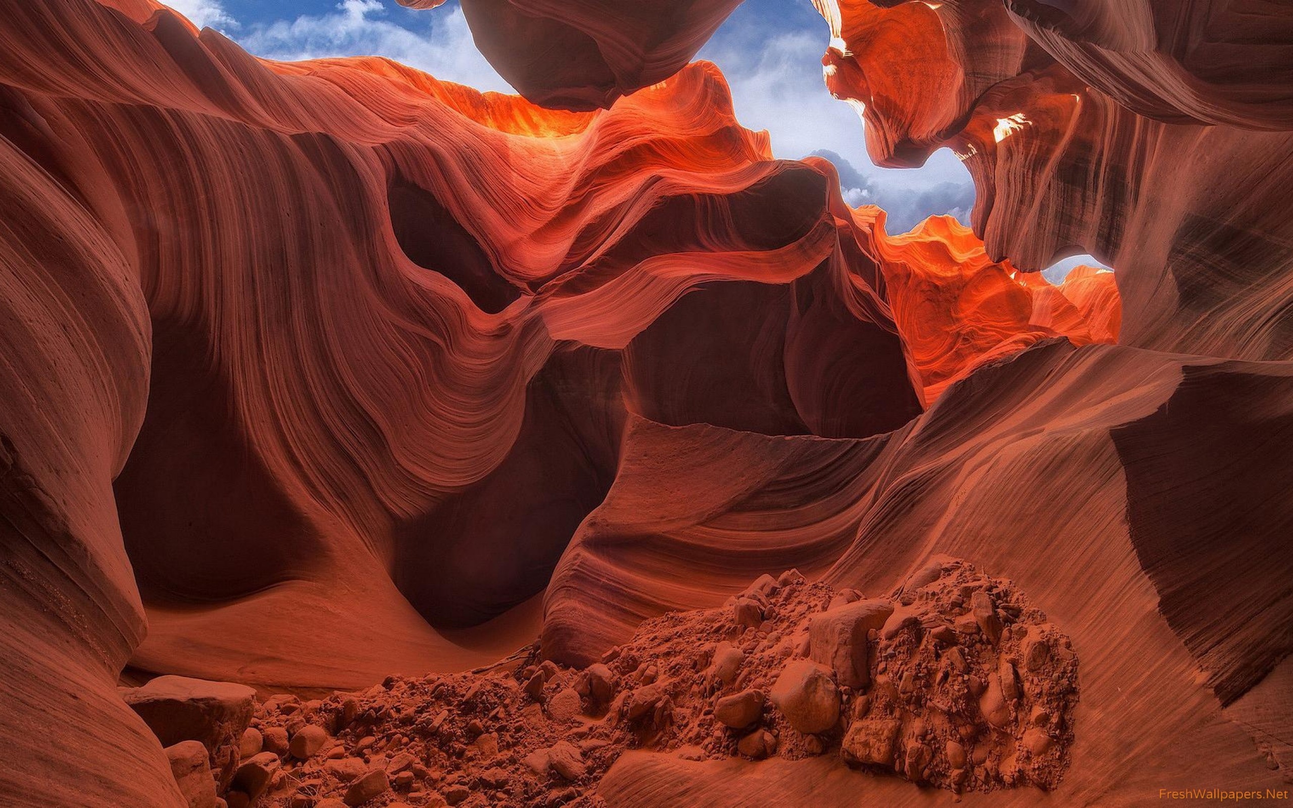 Antelope Canyon wallpapers, Posted by Samantha Anderson, Beautiful backgrounds, Mesmerizing sceneries, 2560x1600 HD Desktop