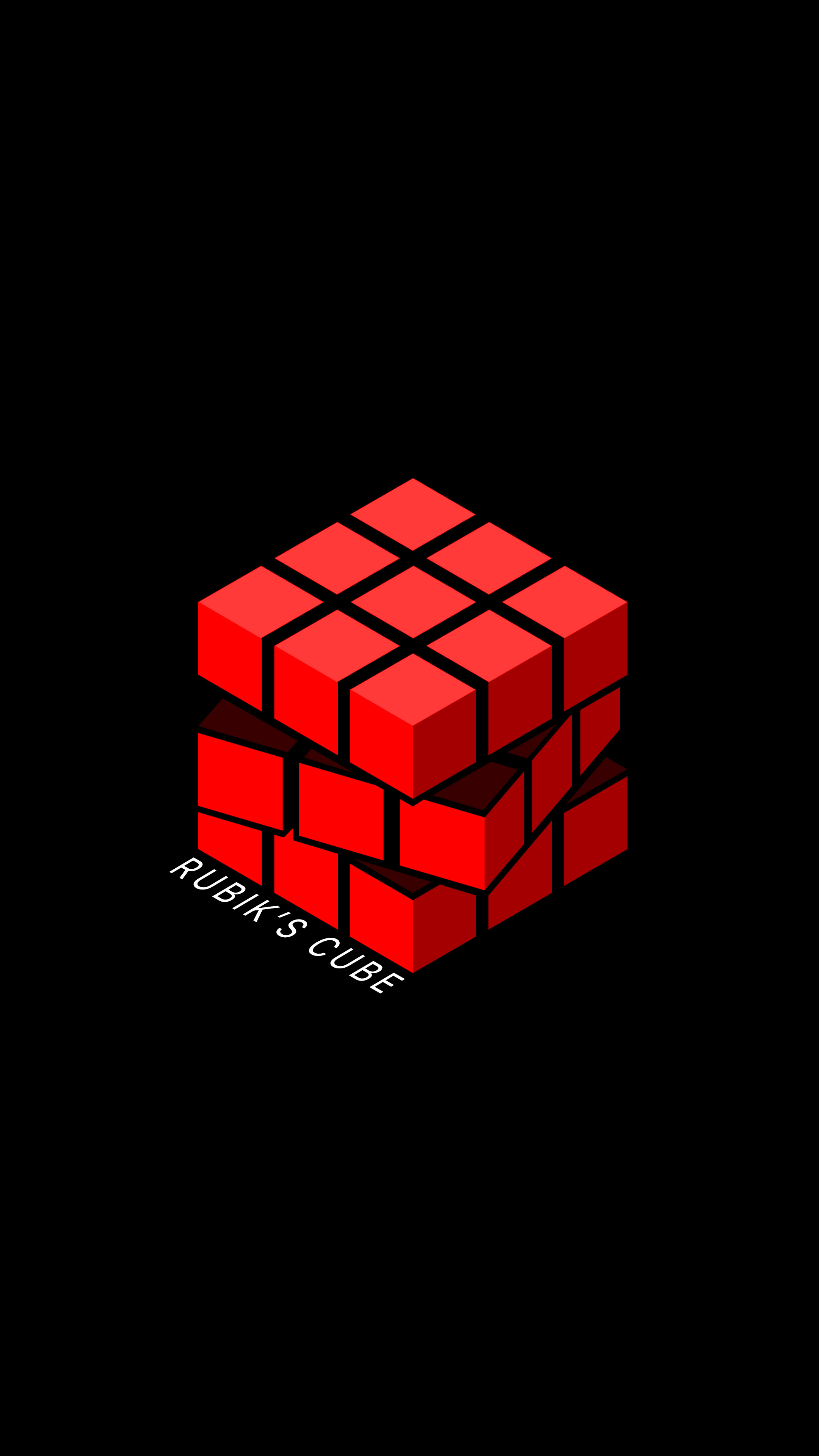 Red Rubik's Cube, Rimoledbackgrounds, Puzzle, Macro, Motion, 2160x3840 4K Phone