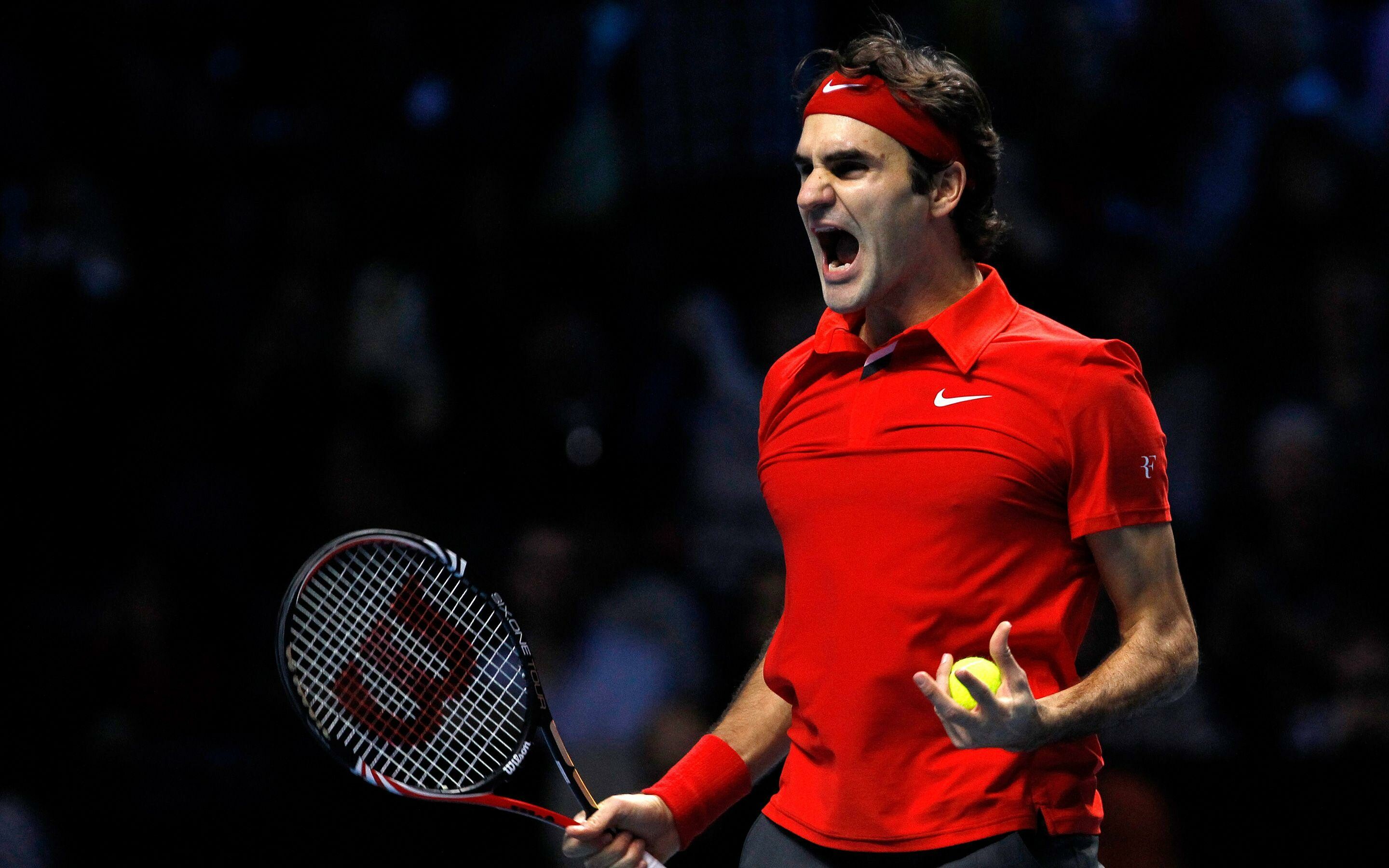 Roger Federer: He dominated men's tennis along with Rafael Nadal and Novak Djokovic as the Big Three. 2880x1800 HD Wallpaper.