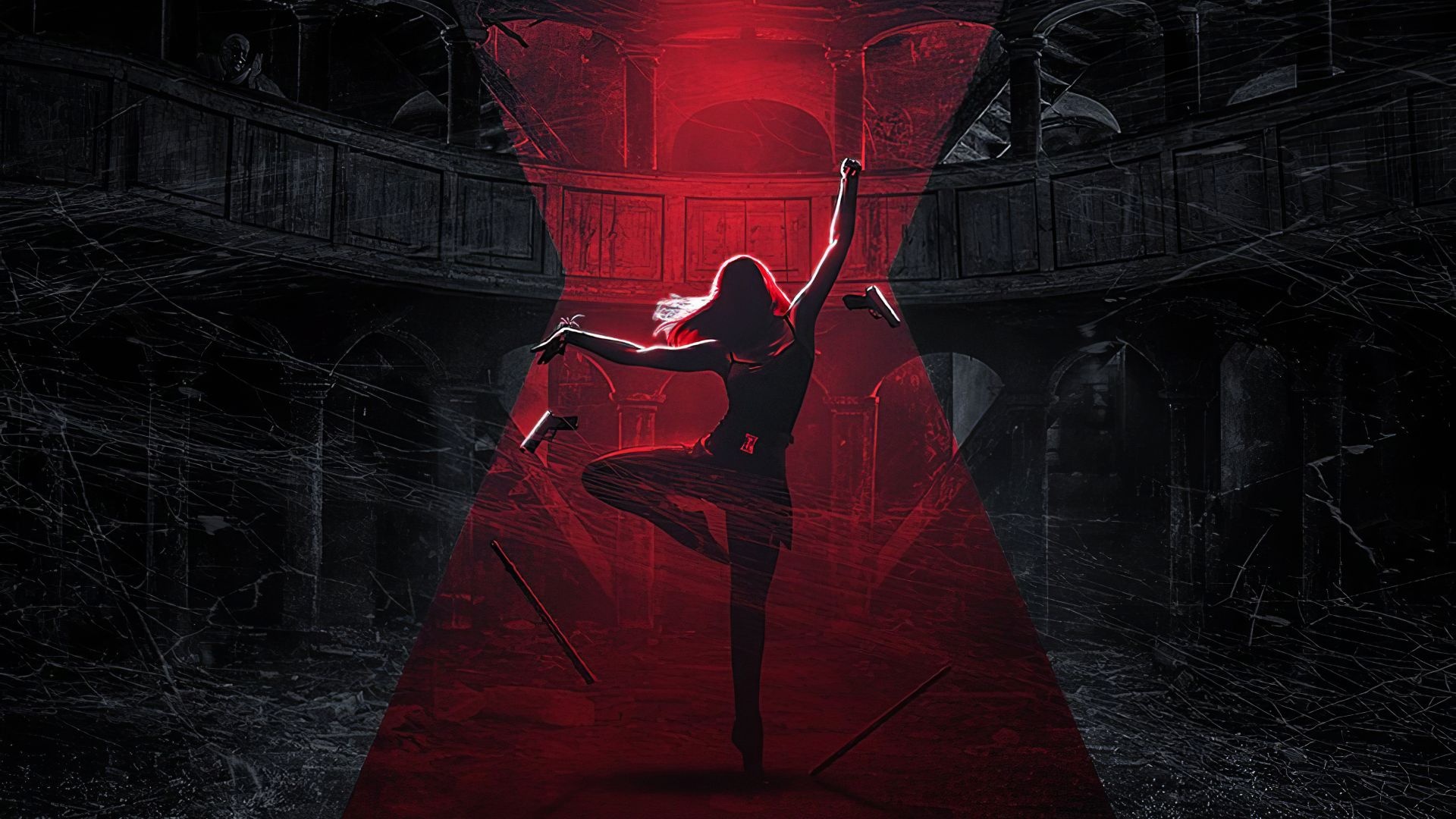 Black Widow, Movie dance artwork, HD wallpaper masterpiece, Marvel film, 1920x1080 Full HD Desktop
