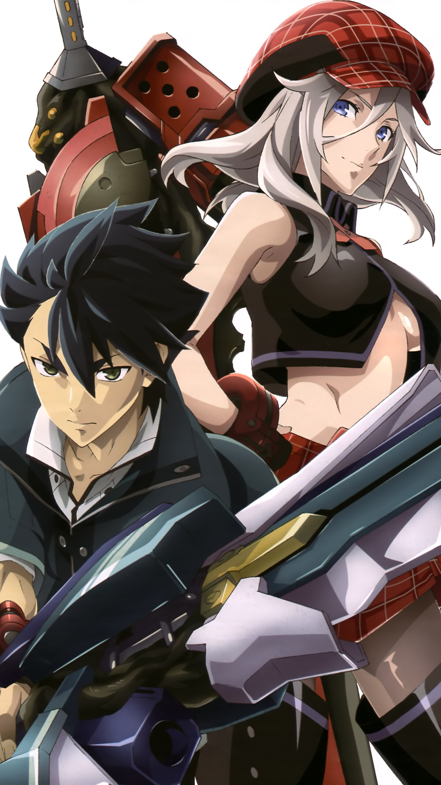God Eater (TV series): Lenka Utsugi, An original character and main protagonist debuting in the anime series. 1440x2560 HD Background.