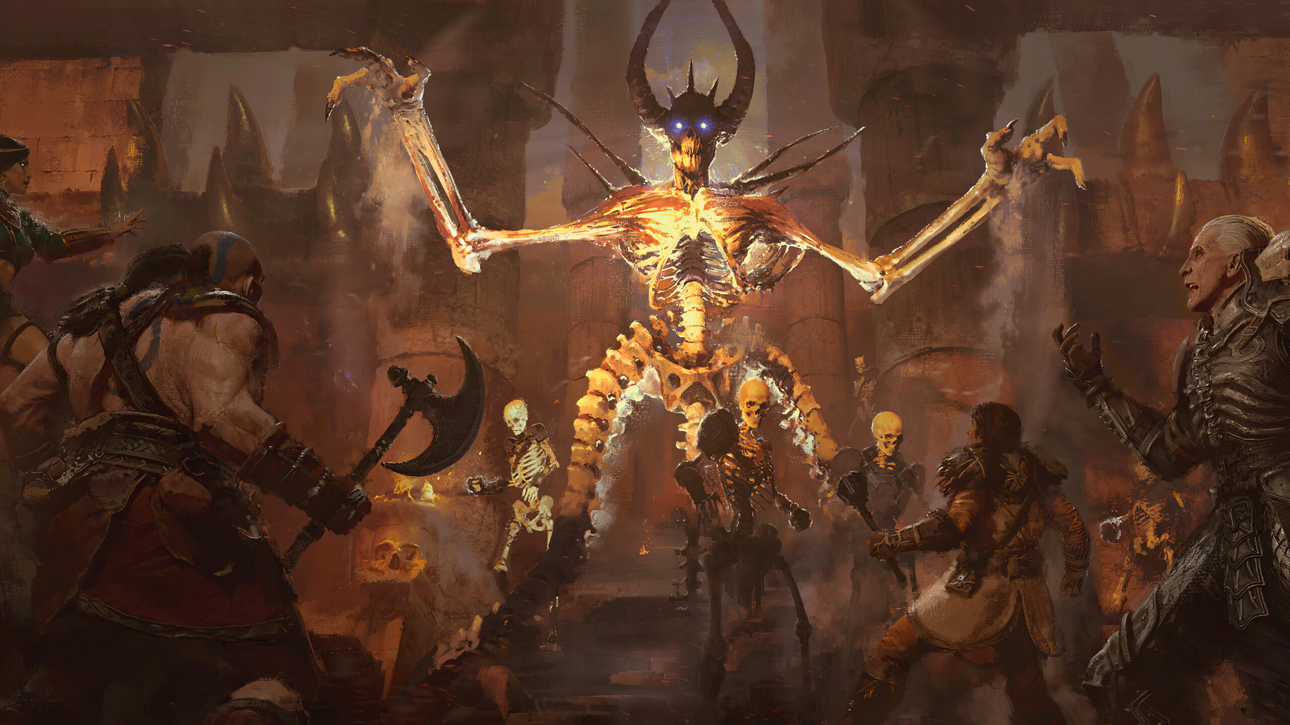 Diablo: The series' title character and the main antagonist is the Lord of Terror. 2560x1440 HD Background.