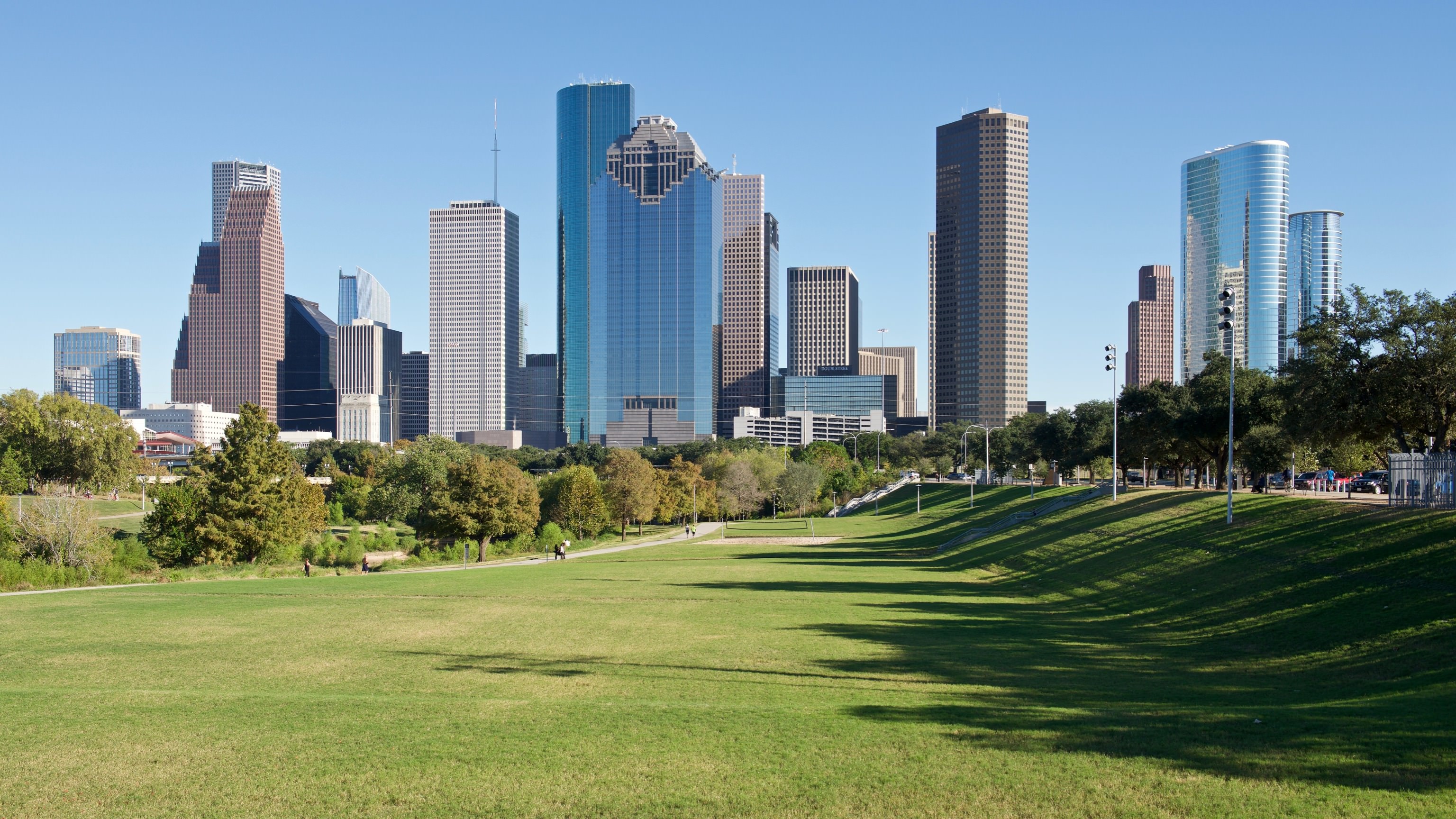 Houston Skyline, City exploration, Texas city, Urban landscapes, 3080x1730 HD Desktop