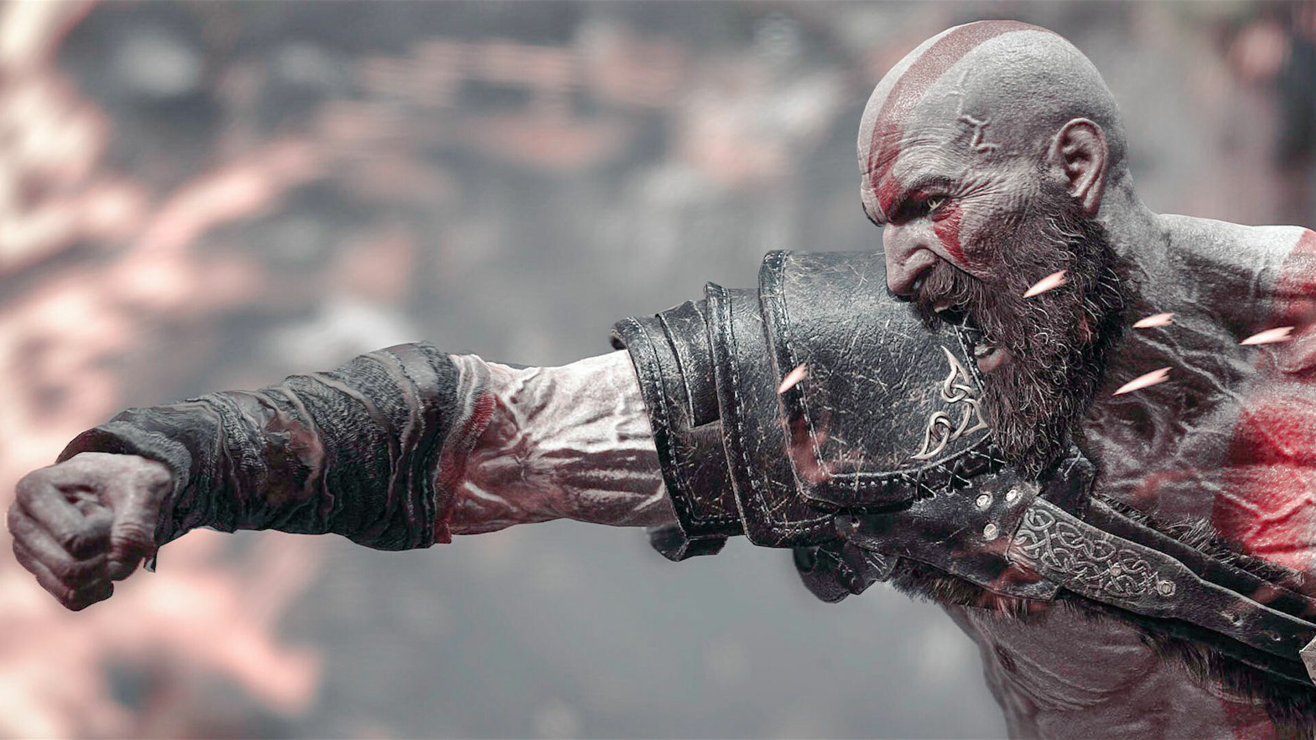 God of War: The game franchise is a flagship title for the PlayStation brand and Kratos is one of its most popular characters. 1920x1080 Full HD Wallpaper.