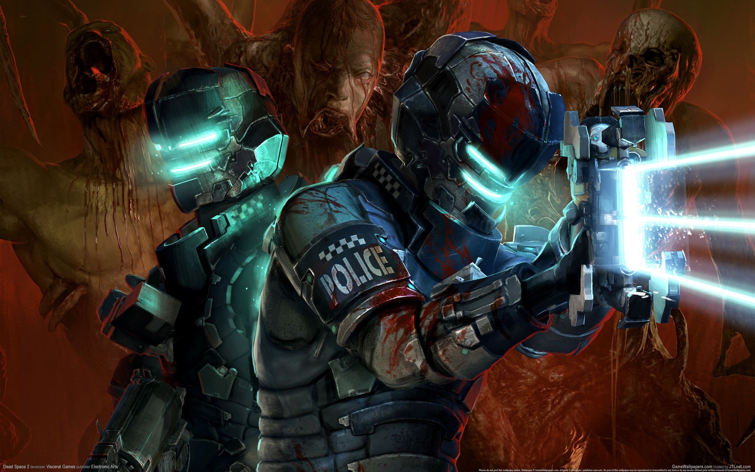 Dead Space: The Earth Government, The Red Markers, Necromorphs. 2560x1600 HD Wallpaper.