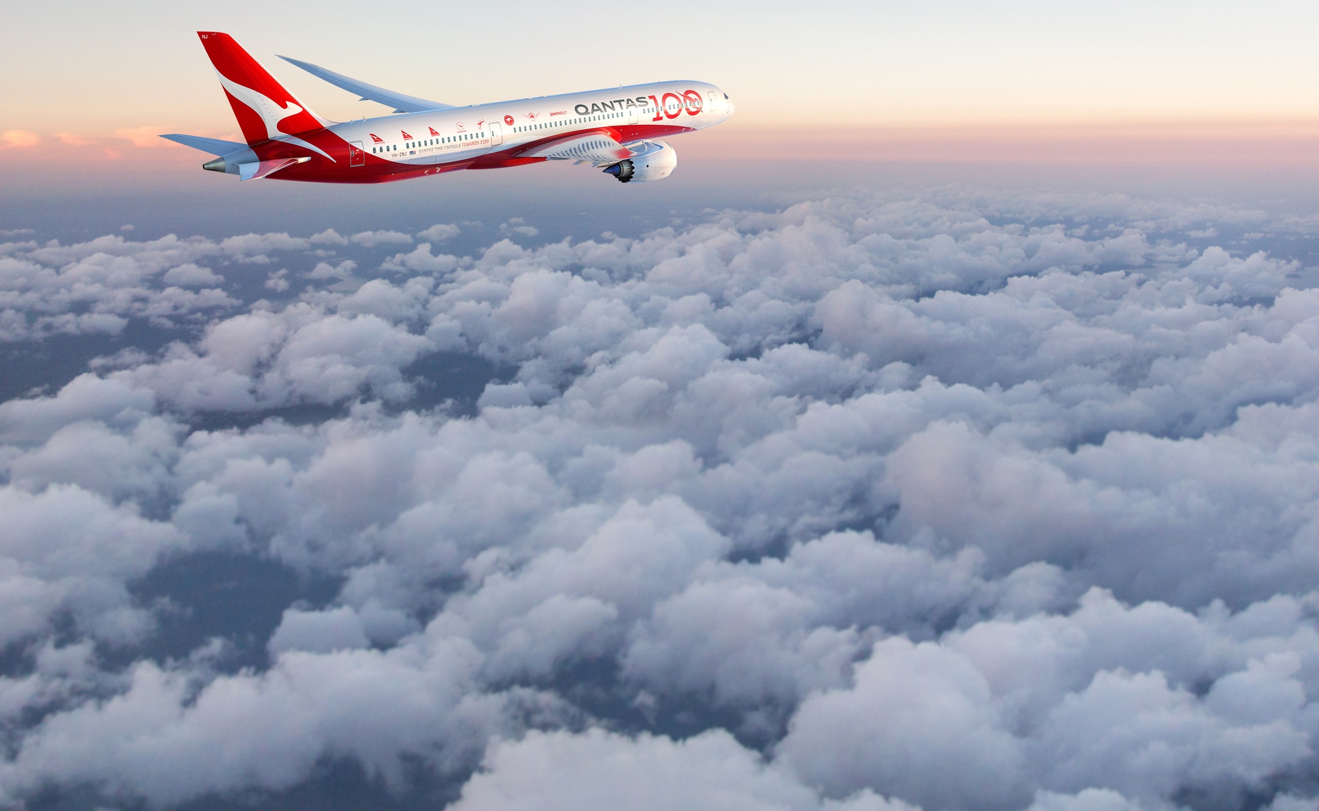 Qantas, Travels, Centenary dreamliner livery, AU, 2600x1600 HD Desktop
