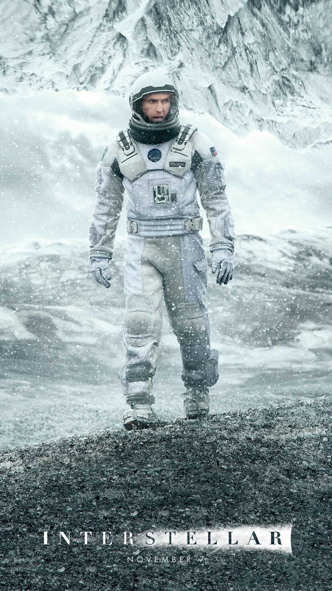 Interstellar: Cooper, Portrayed by actor Matthew McConaughey. 1080x1920 Full HD Wallpaper.