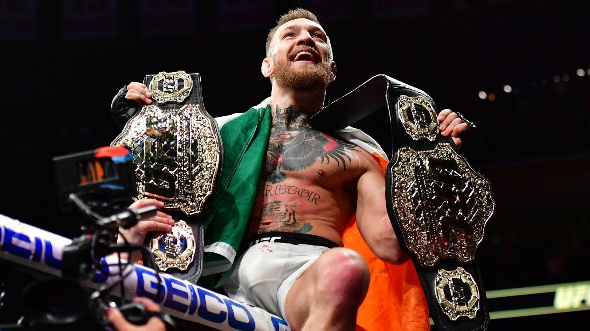 Conor McGregor: He became the first Irish-born Ultimate Fighting Championship champion. 1920x1080 Full HD Wallpaper.