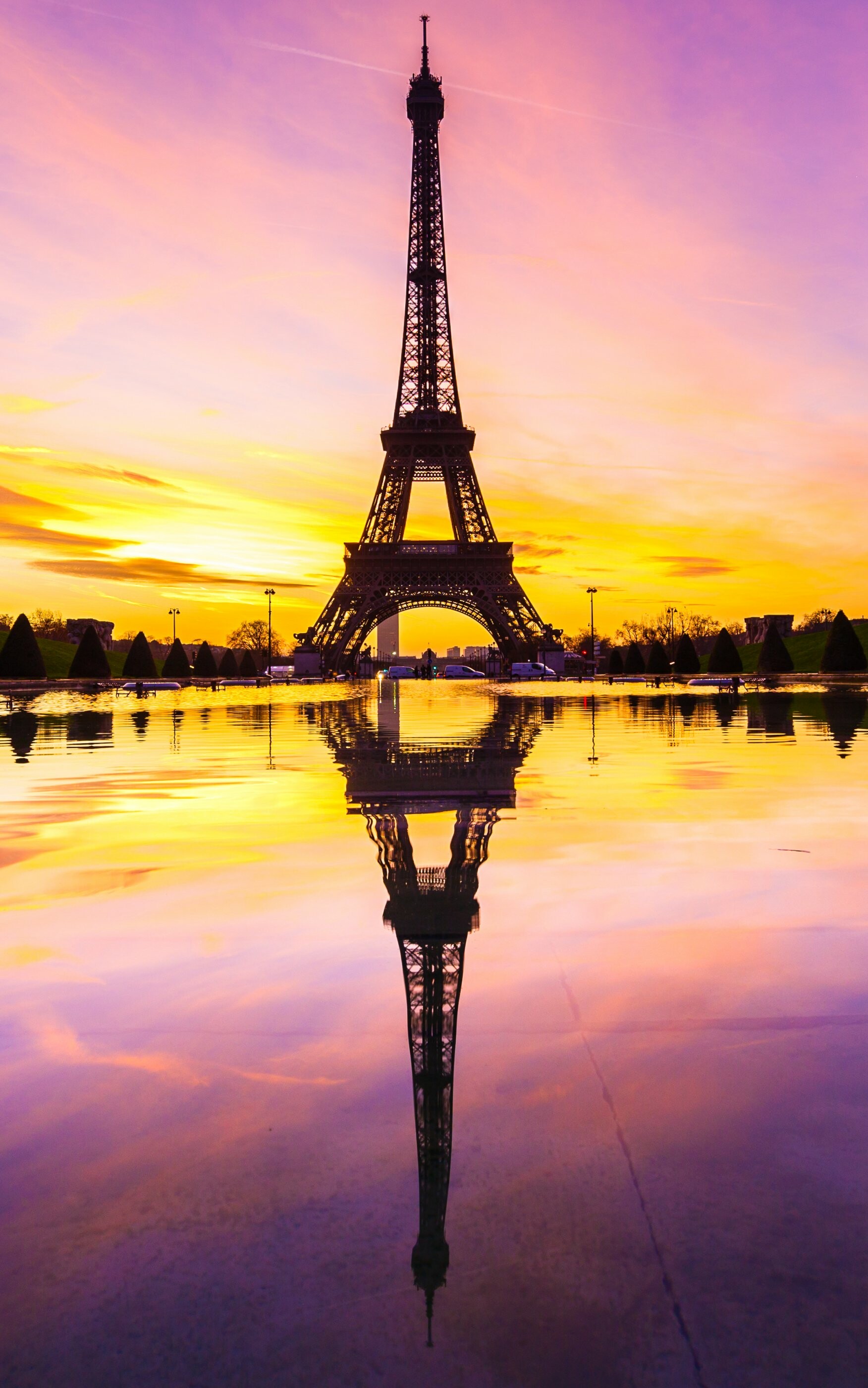 Eiffel Tower: La Tour Eiffel, One of the world's most recognizable landmarks. 1760x2800 HD Background.
