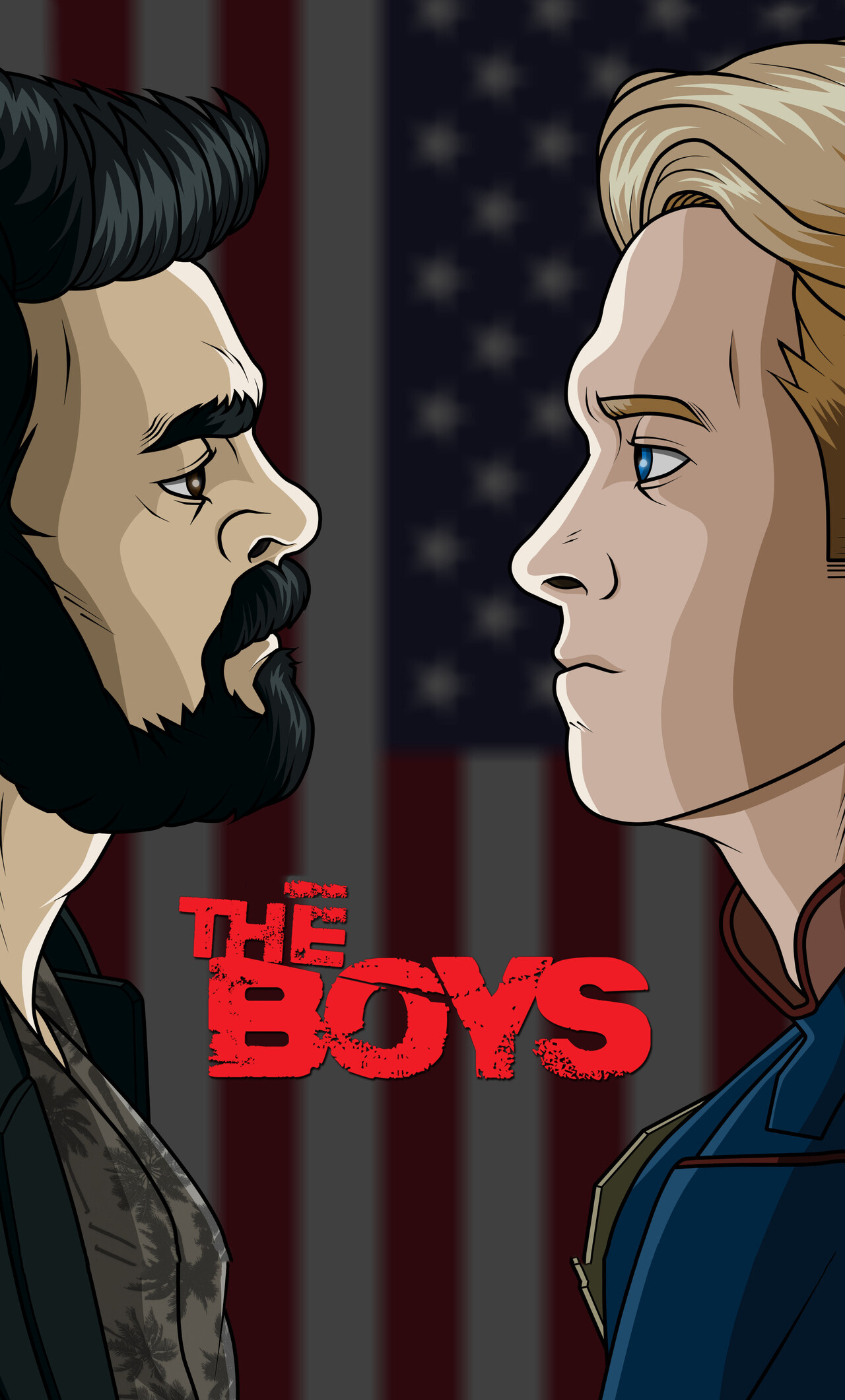 The Boys: Billy Butcher, Homelander, A fictional character. 1280x2120 HD Wallpaper.