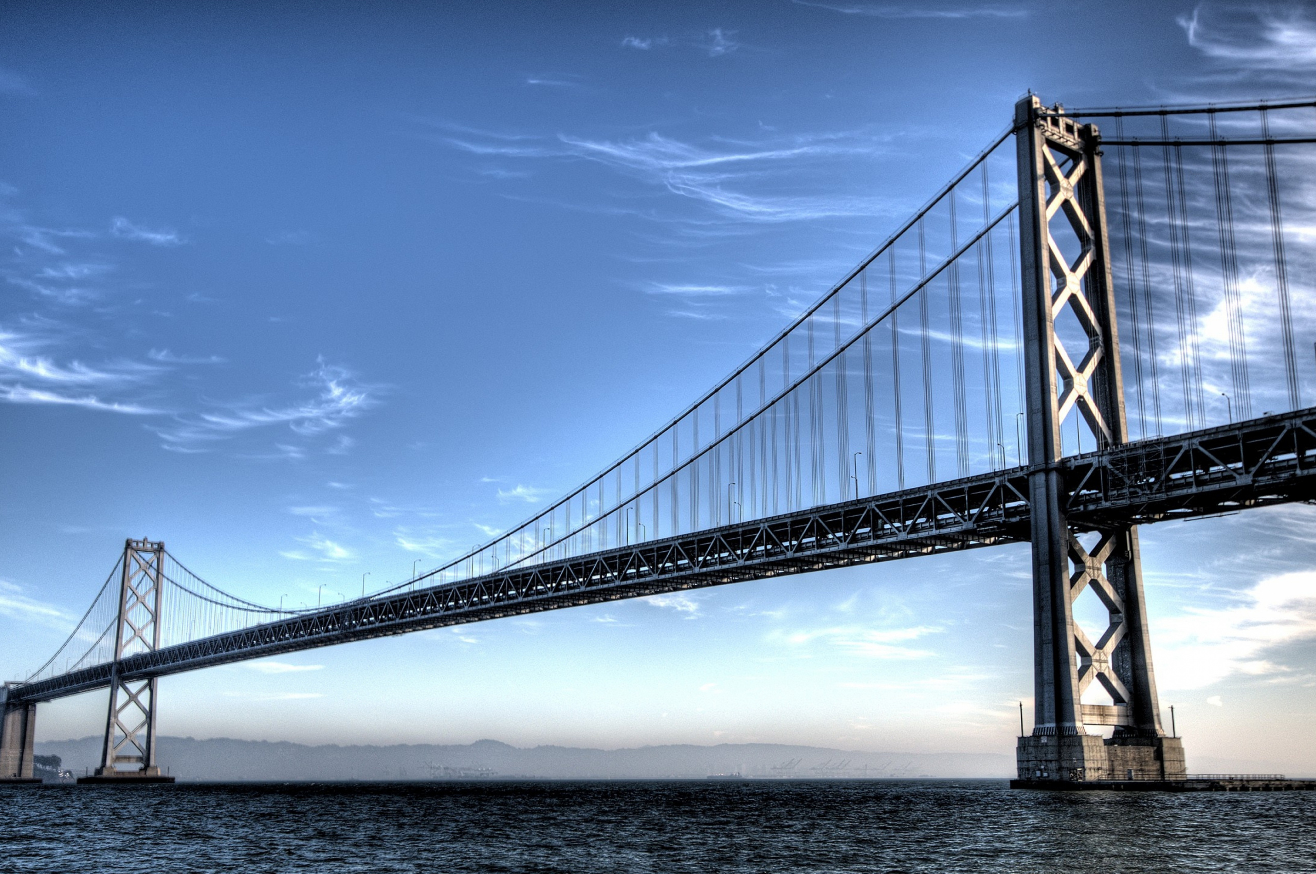 San Francisco sky nature, Wave bridge, 4K wallpaper, Golden Gate wonder, 2560x1700 HD Desktop