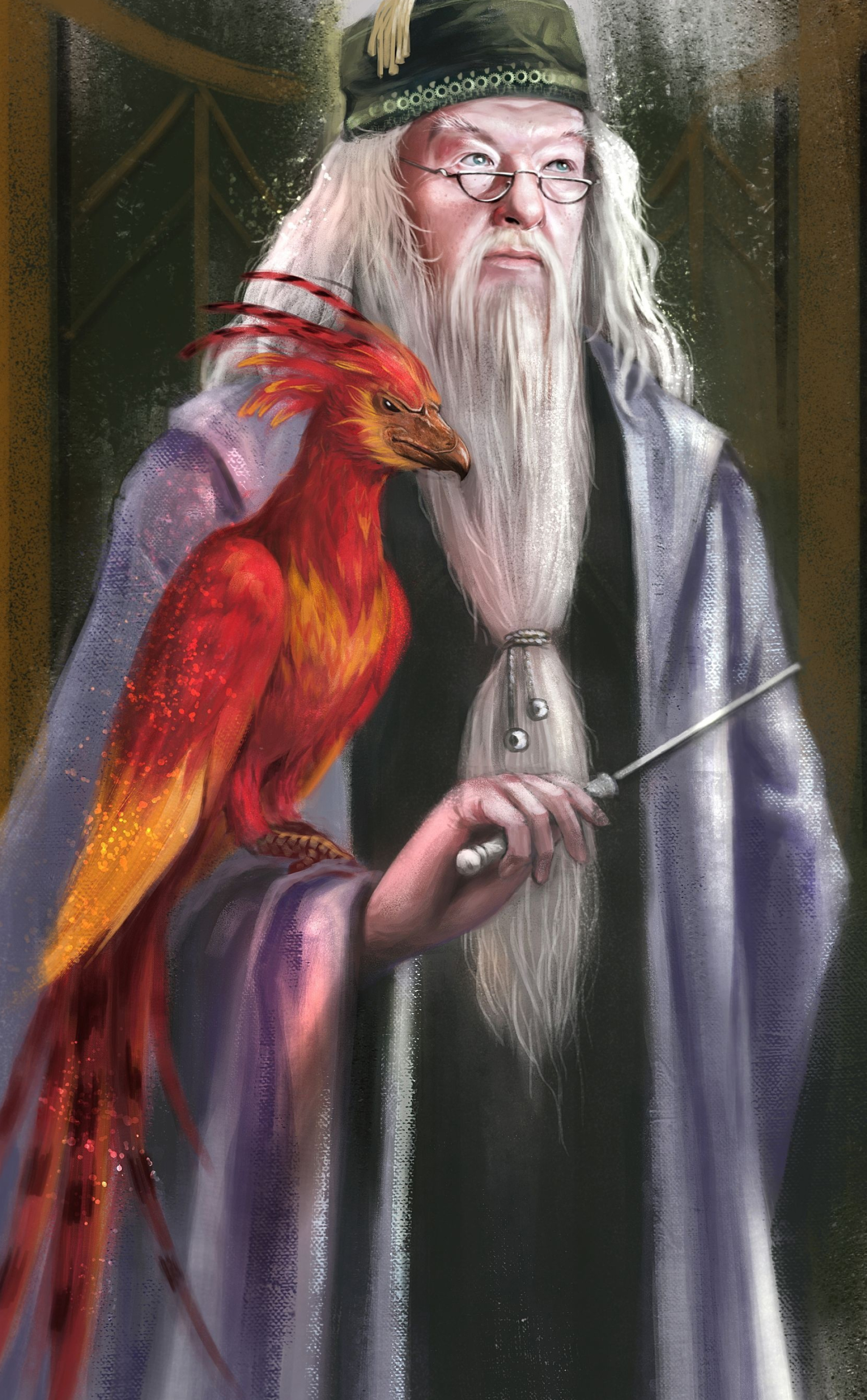 Dumbledore: Famous for his defeat of Gellert Grindelwald, the discovery of the twelve uses of dragon's blood. 2050x3300 HD Background.