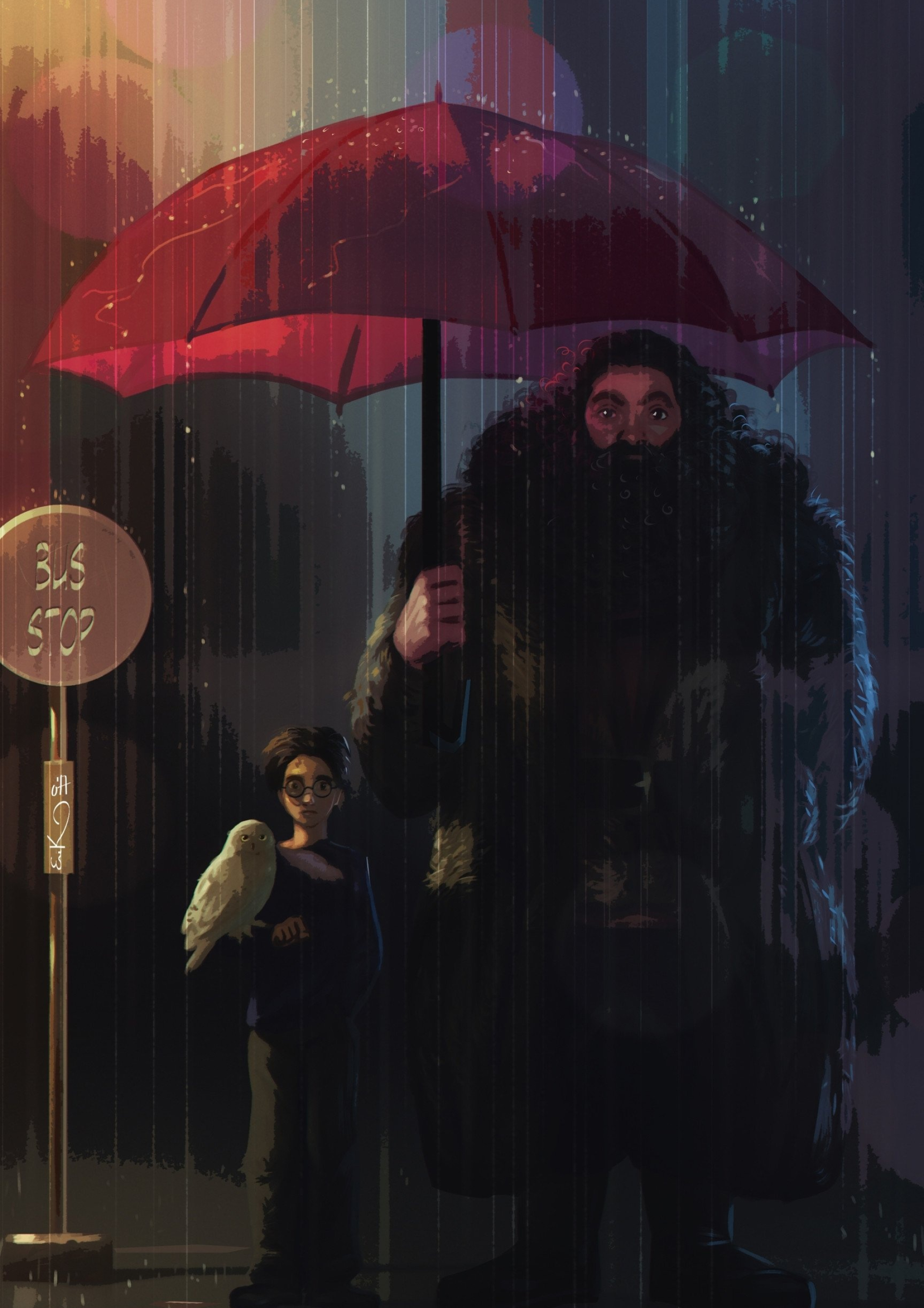 Hagrid, Kind-hearted giant, Loyal friend, Magical creatures, 1920x2720 HD Handy