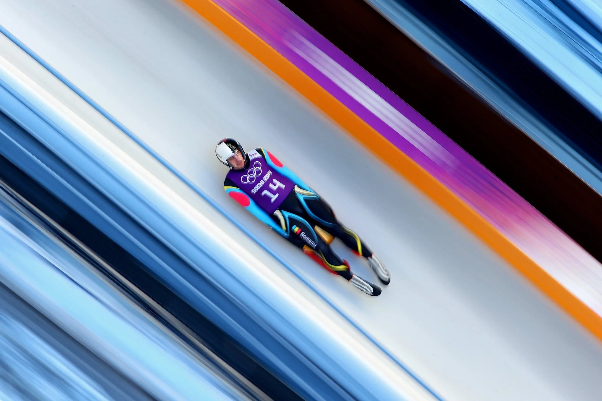 Luge: Sochi 2014 Winter Olympics men's singles event, A competitive winter sport. 2000x1340 HD Background.