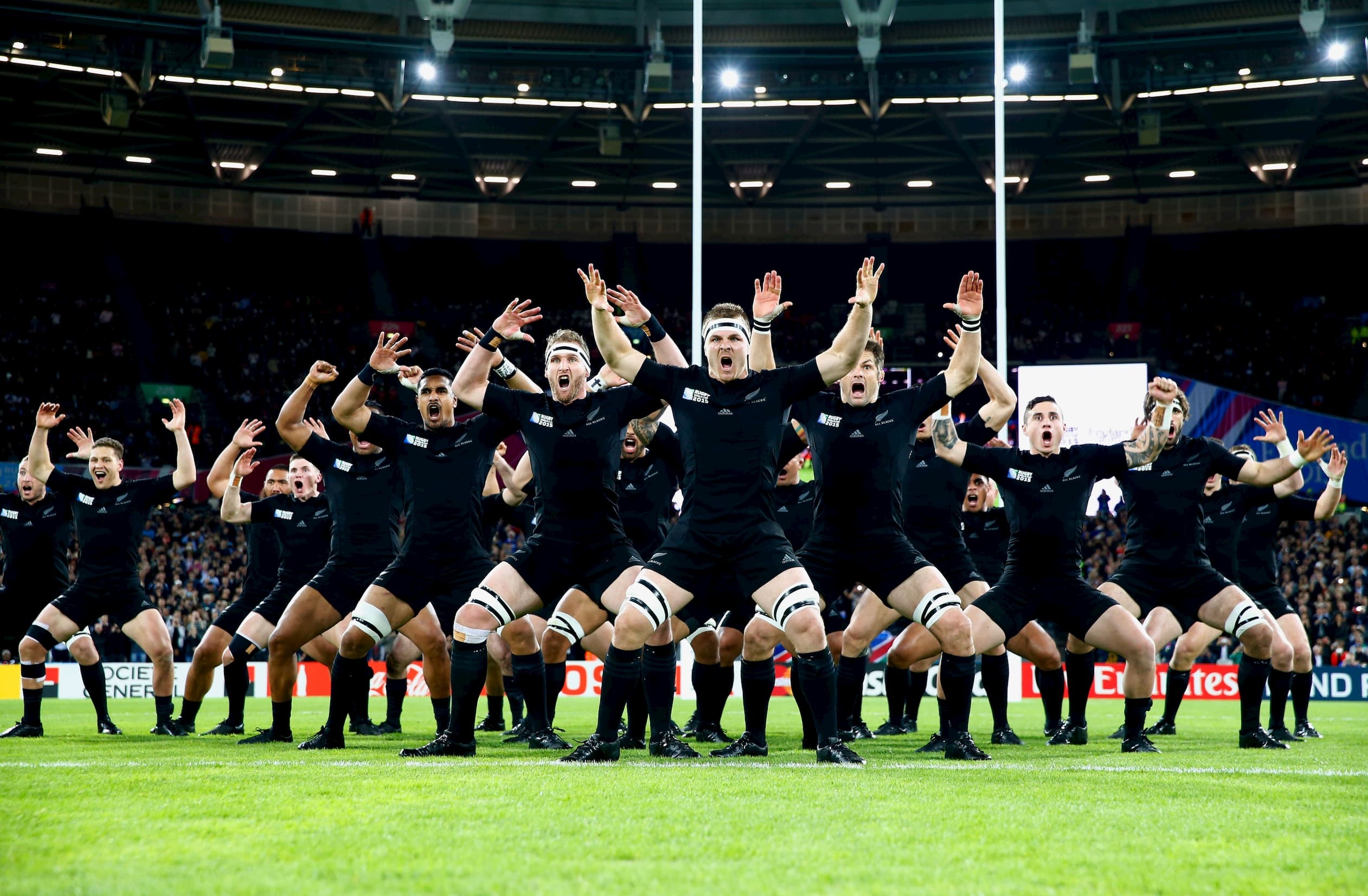Haka: New Zealand All Blacks rugby team, Traditional dance to honor Māori culture, The match with USA. 2530x1660 HD Wallpaper.