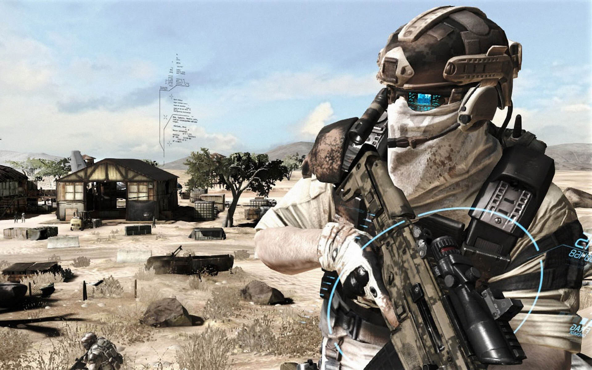 Ghost Recon: Future Soldier: The trail of weapons, Mission in a refugee camp in Western Province, Zambia. 1920x1200 HD Wallpaper.