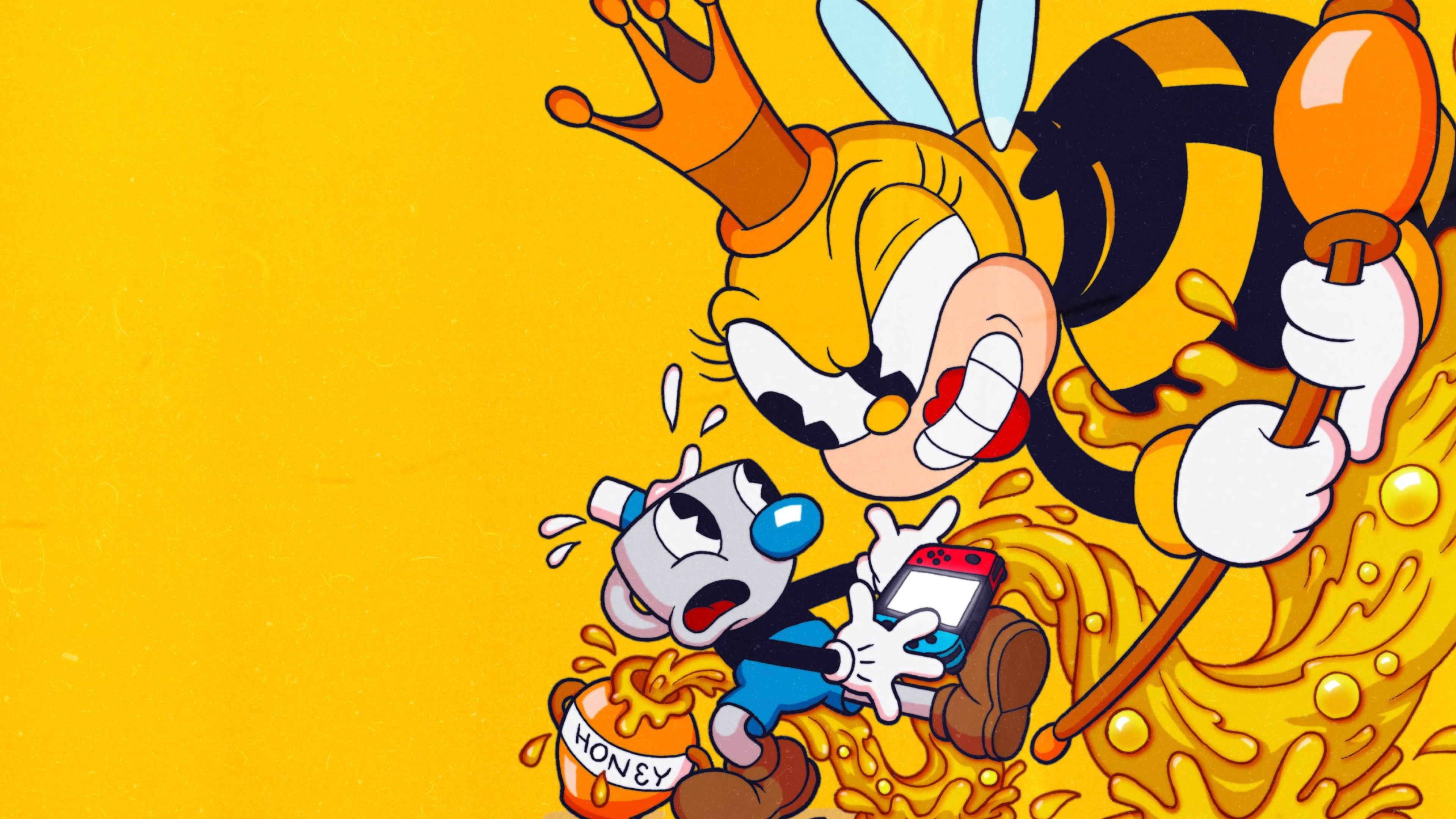 The Cuphead Show!, Cuphead and Mugman, Wild adventures, Action-packed, 3840x2160 4K Desktop