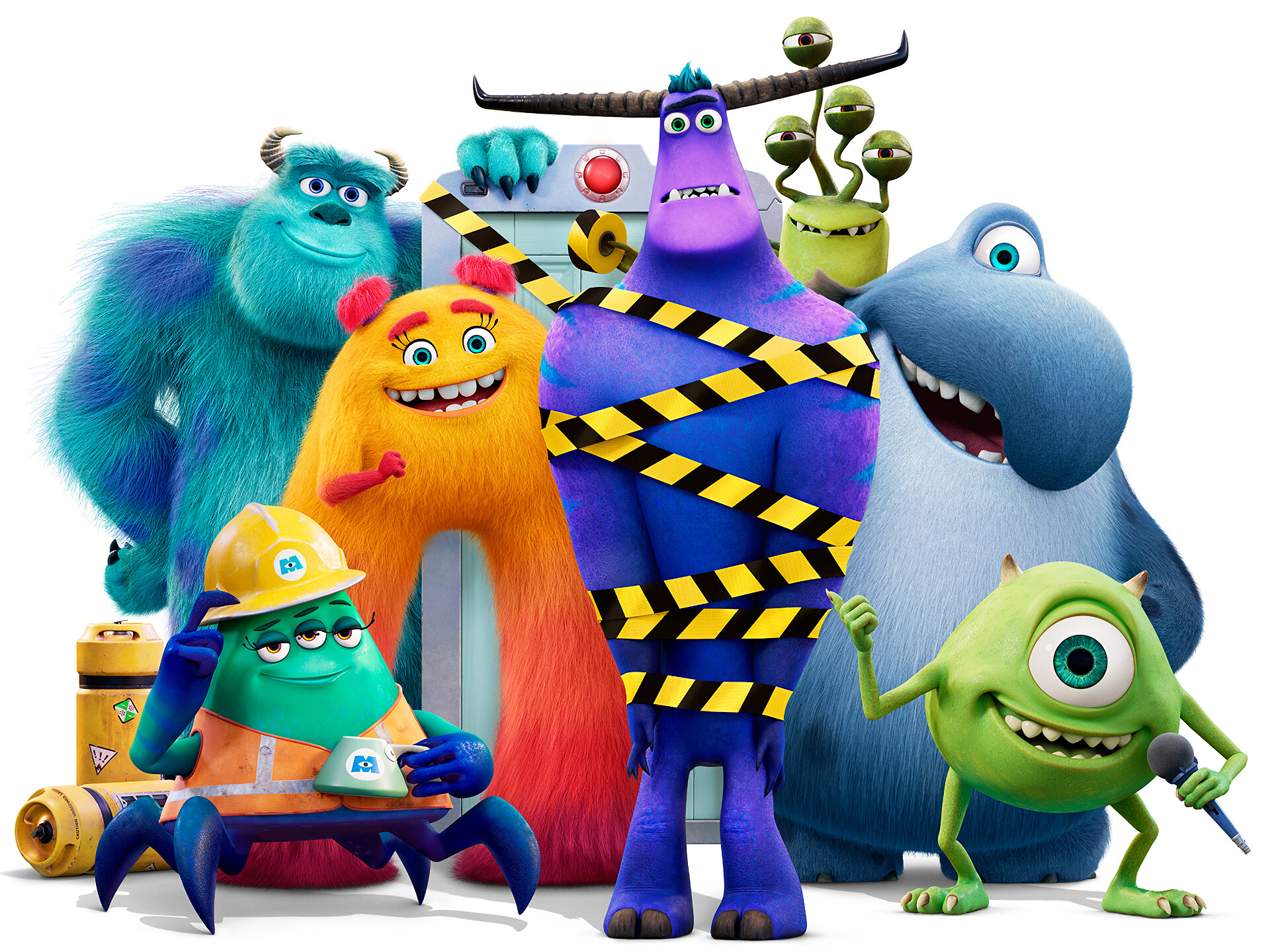 Monsters at Work: The series features the voices of Billy Crystal and John Goodman as Mike Wazowski and James P. "Sulley" Sullivan. 1920x1440 HD Wallpaper.