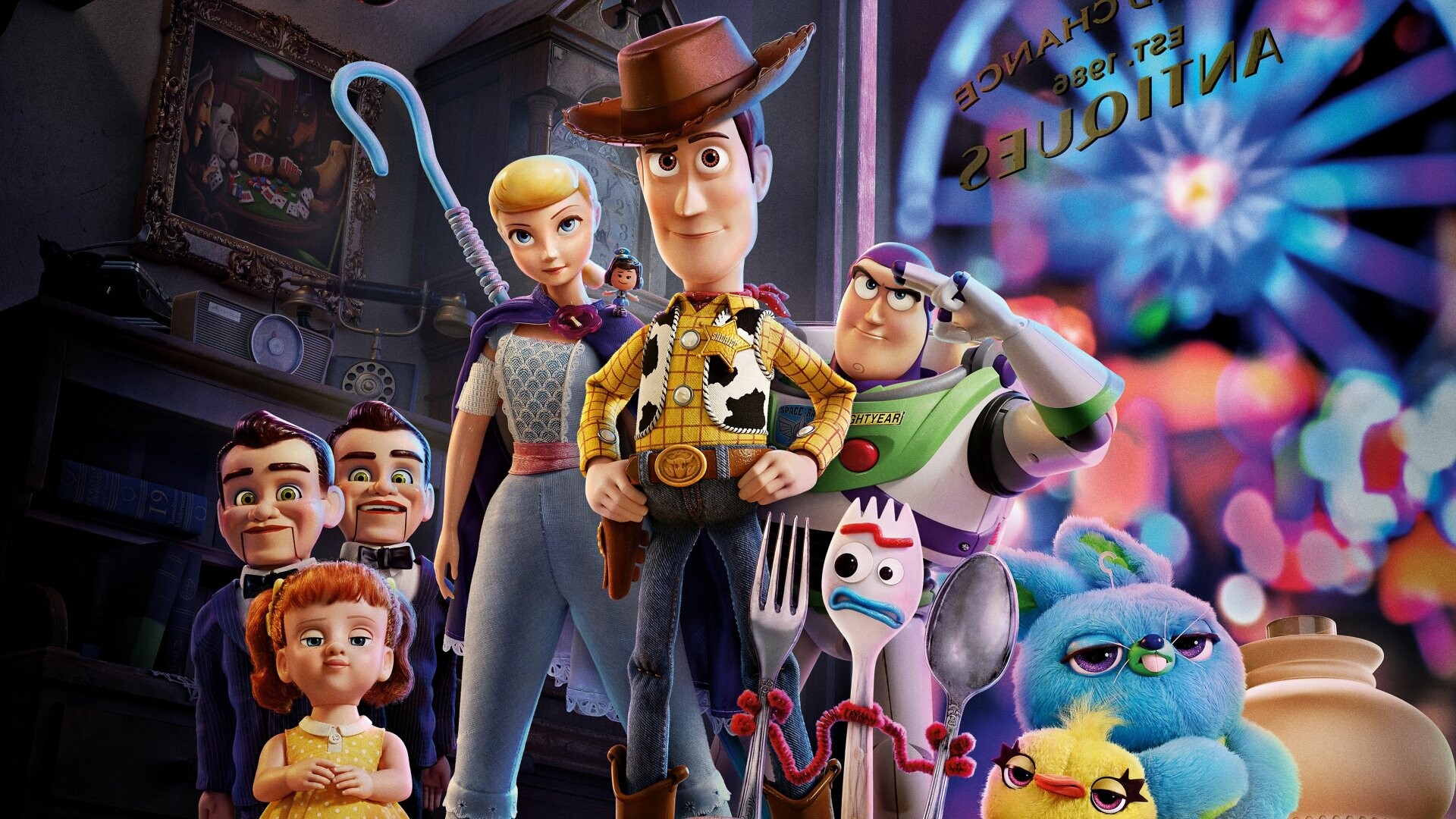 Toy Story: Won The Academy Award for Best Animated Feature at the 92nd Academy Awards. 1920x1080 Full HD Background.