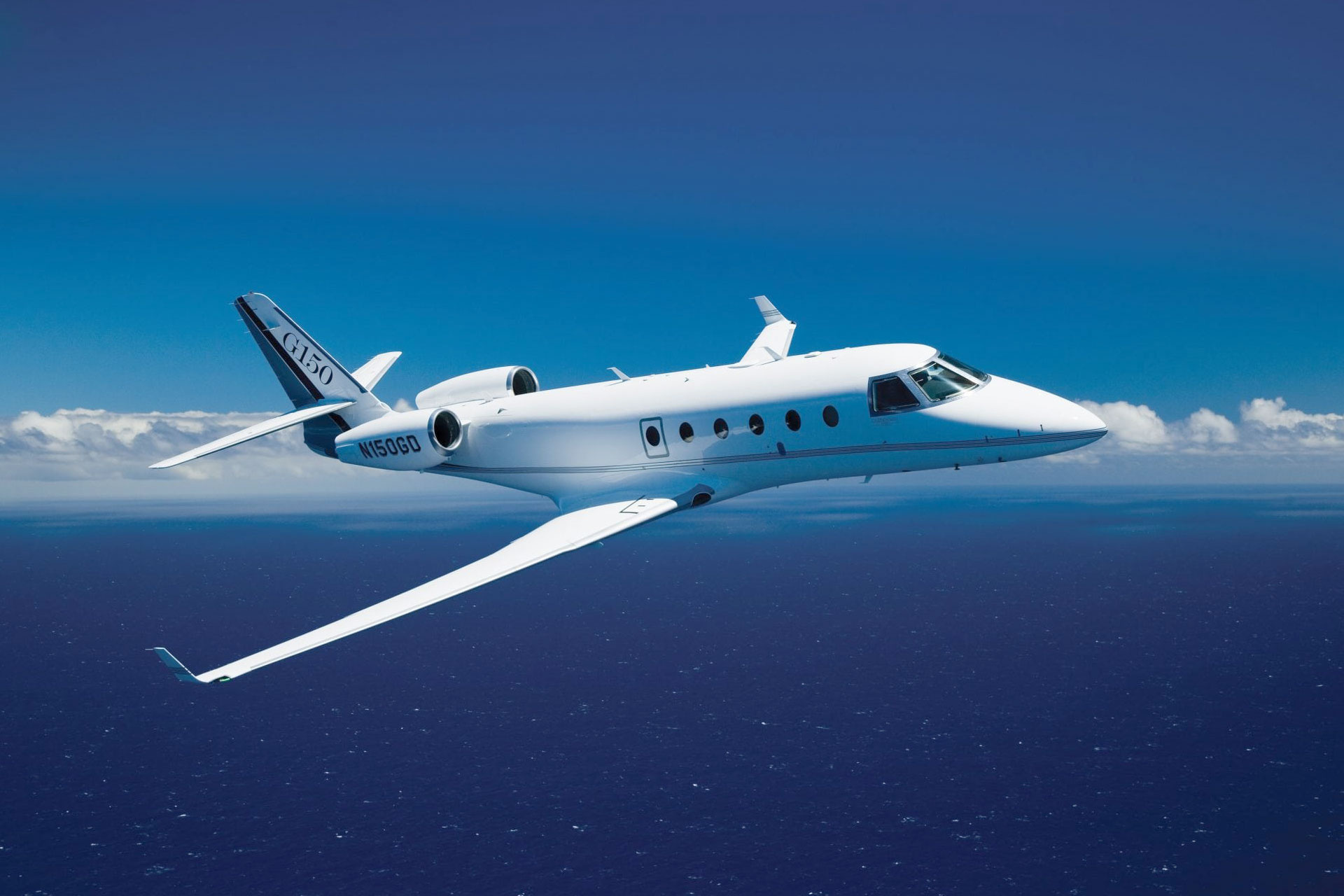 Gulfstream Aerospace, G150, Sky services, Jet and yacht, 1920x1280 HD Desktop