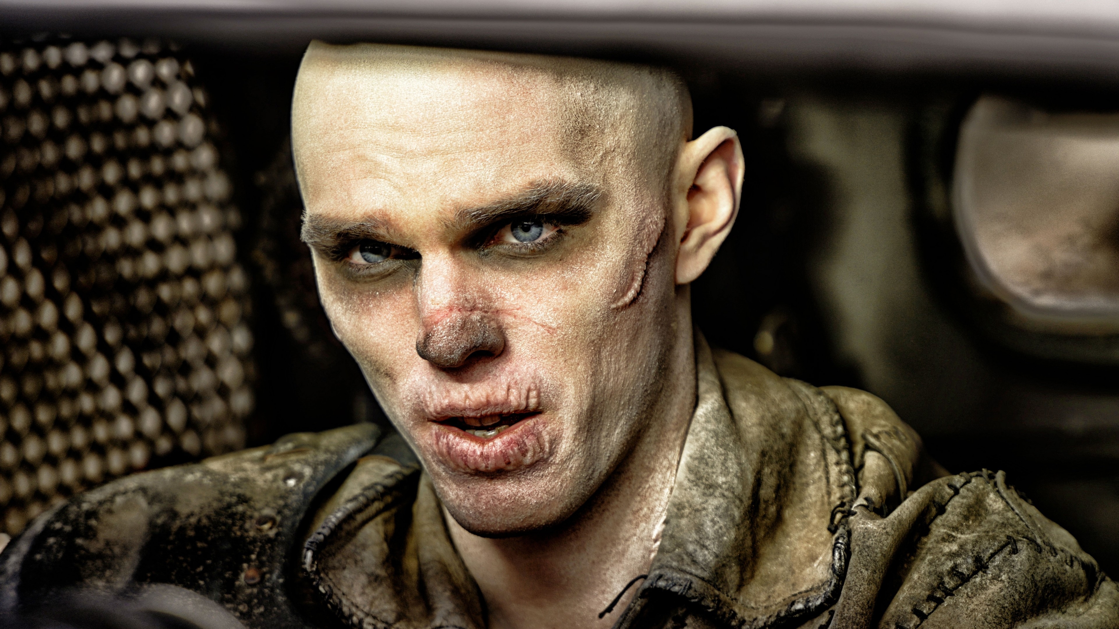 Mad Max: Fury Road: Nicholas Hoult as Nux, Action film. 3840x2160 4K Wallpaper.