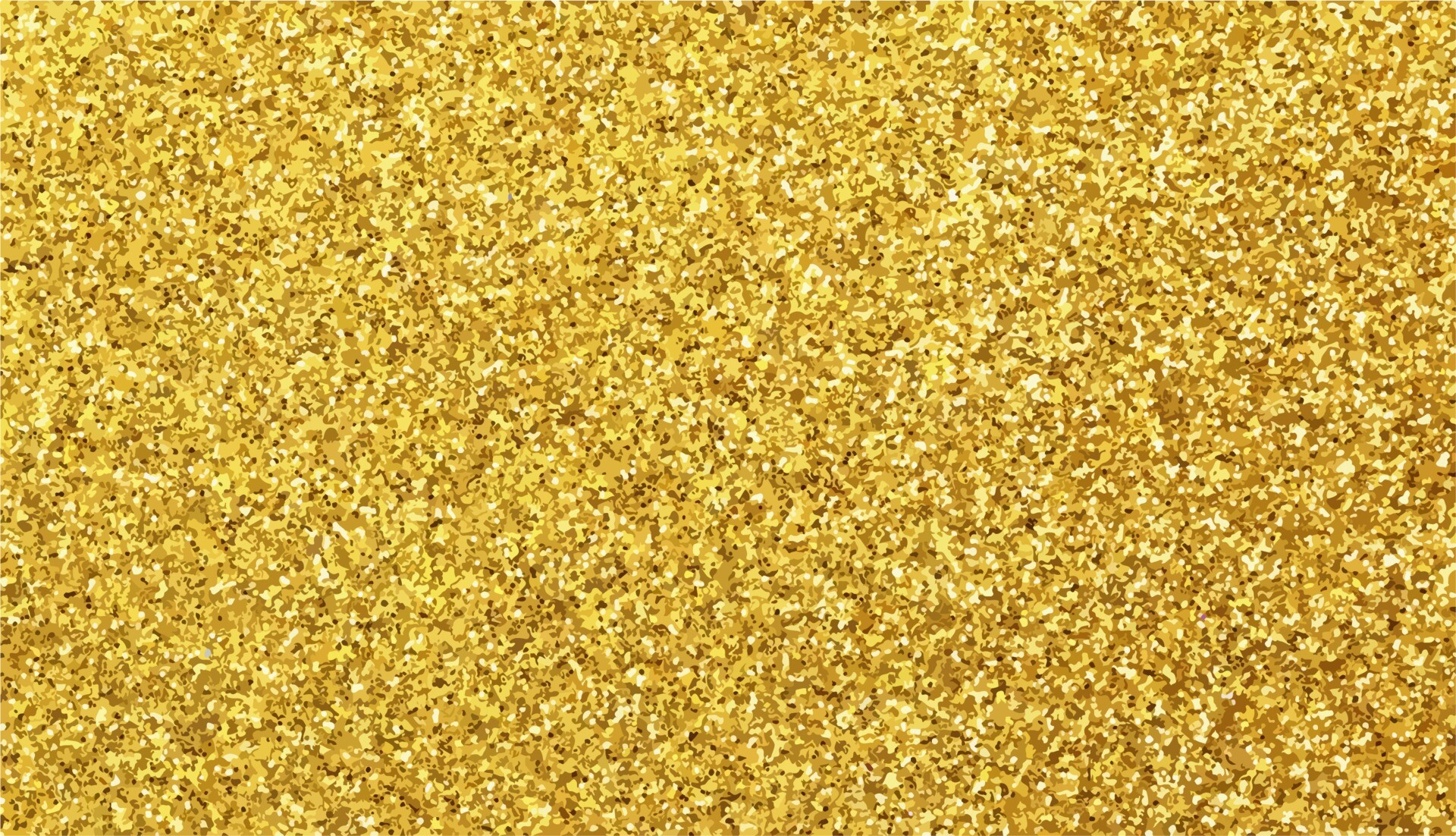 Gold Glitter: The golden sand - an assortment of small and shiny particles of a precious metal. 1920x1110 HD Background.