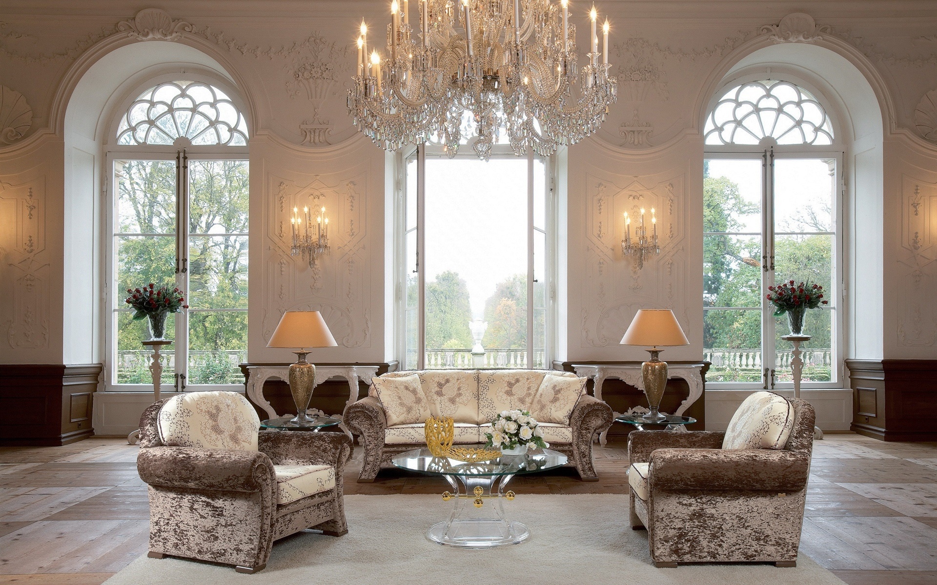 Castle style living room, Sofa lights, Interior design, Wallpaper inspiration, 1920x1200 HD Desktop