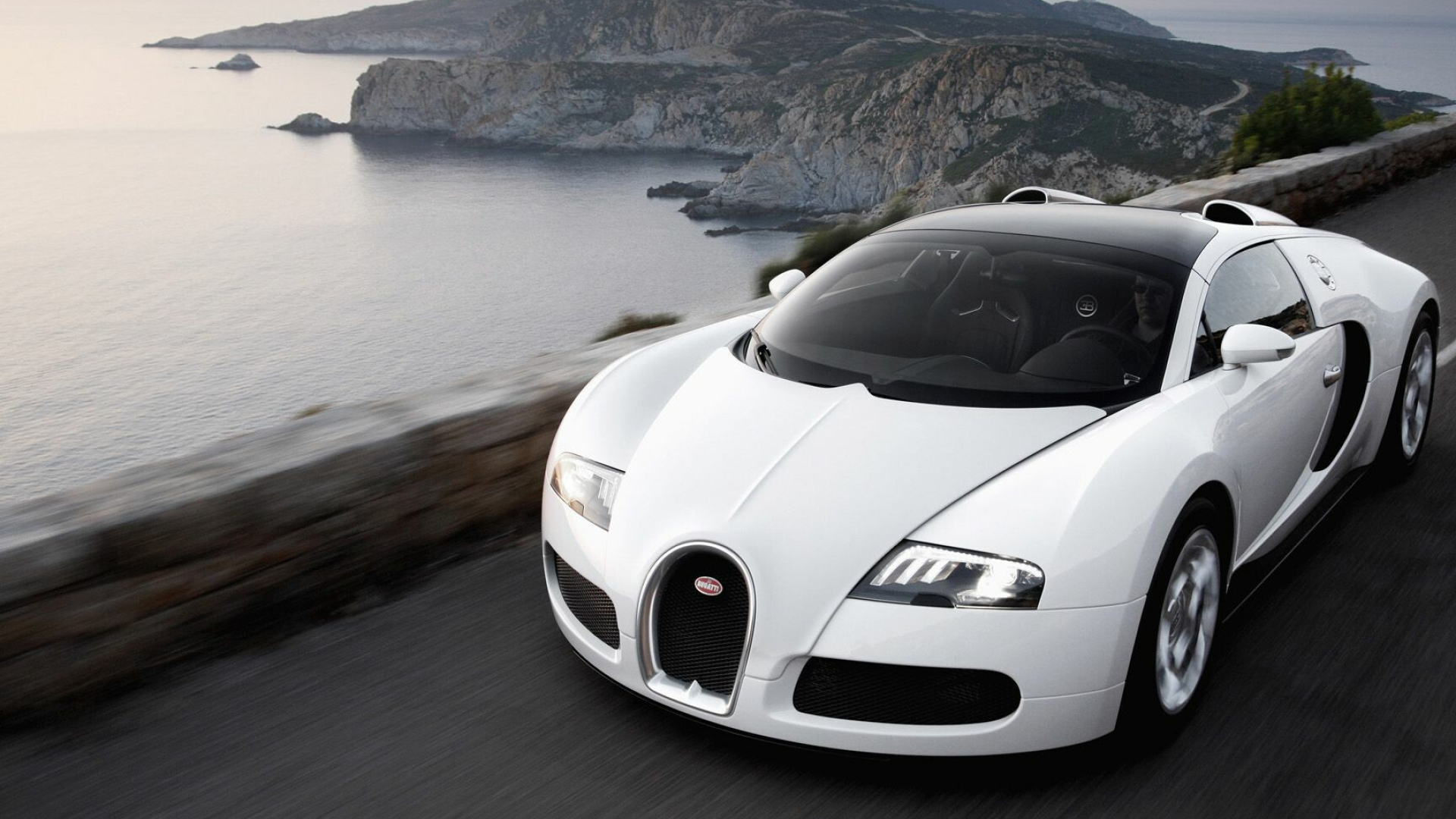 Bugatti: Veyron EB 16.4, named after the racing driver Pierre Veyron. 1920x1080 Full HD Wallpaper.
