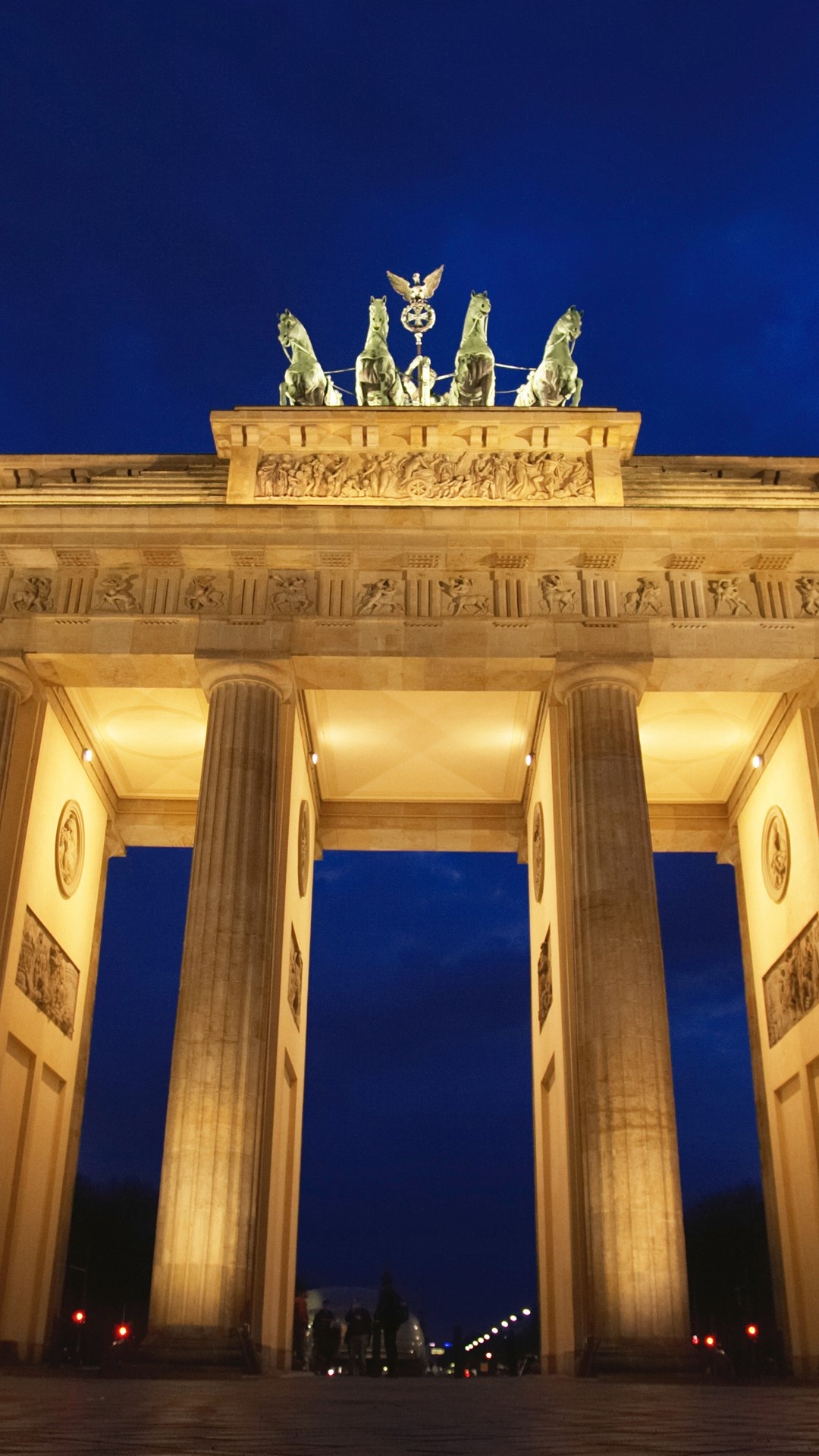 Brandenburg Gate, Berlin City Night, Sarah Walker, 1080x1920 Full HD Phone