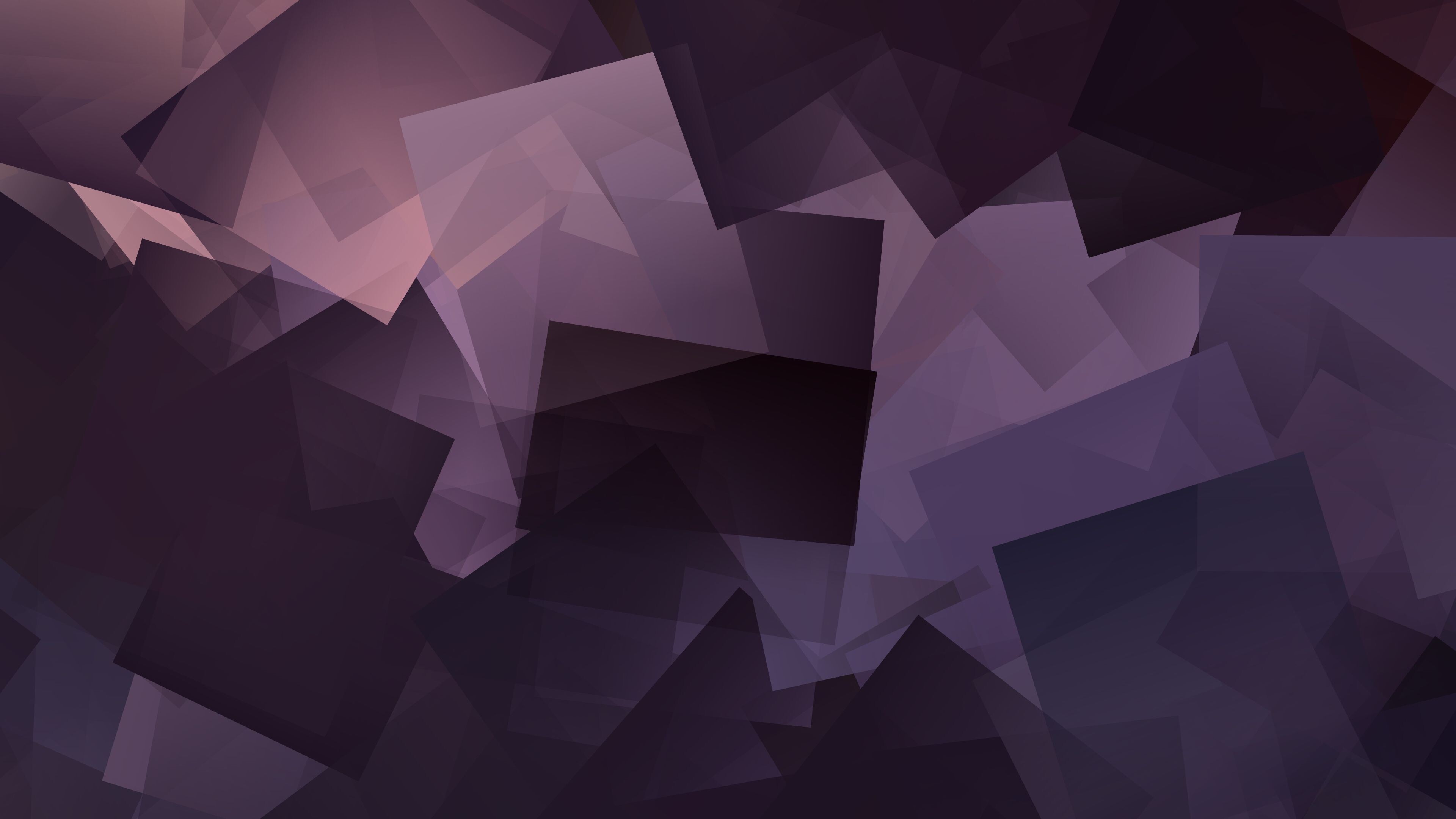 Geometric Abstract: Gradient, Rectangles, Reflex angles, Vertex. 3840x2160 4K Wallpaper.
