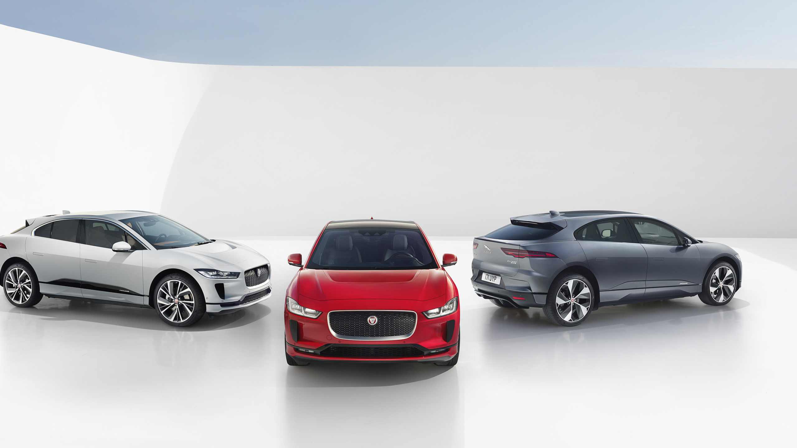 Jaguar I-PACE, Futuristic design, Cutting-edge technology, Electric marvel, 2560x1440 HD Desktop