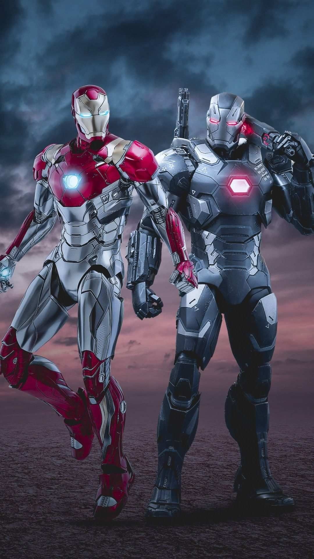 Iron Patriot, War Machine phone wallpapers, collection, 1080x1920 Full HD Handy
