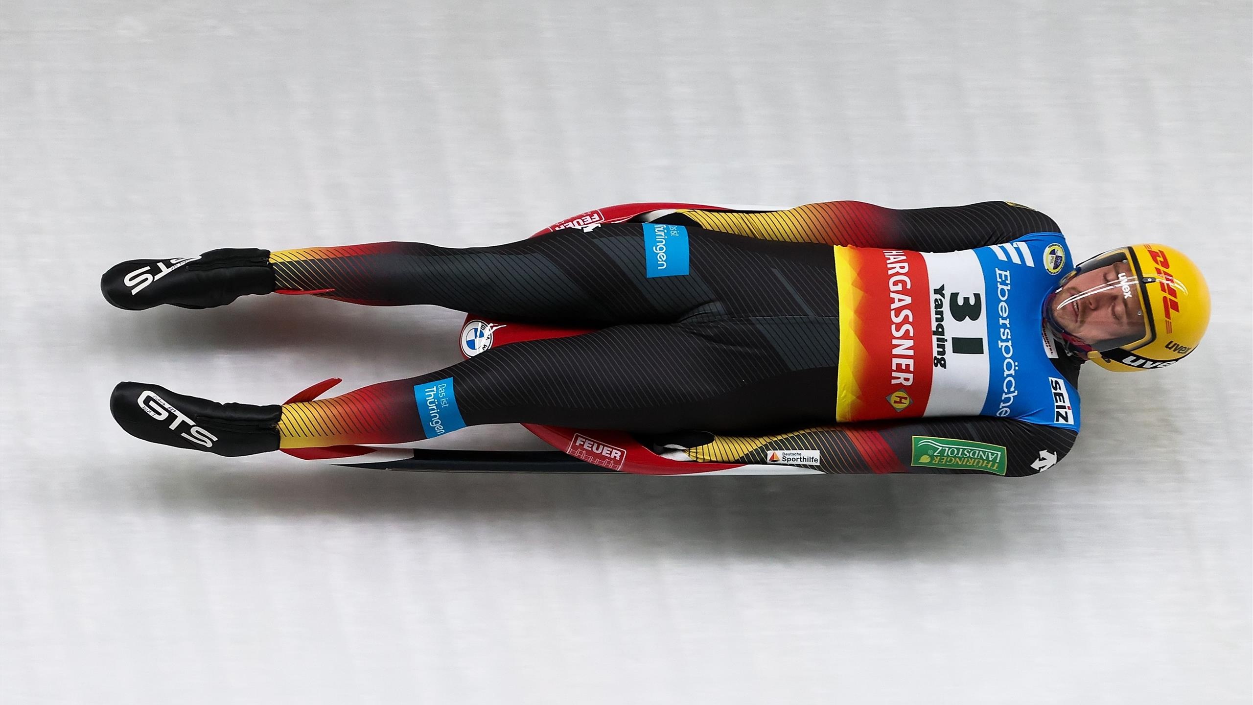 Luge: Johannes Ludwig, A two-time Winter Olympics gold medalist. 2560x1440 HD Background.