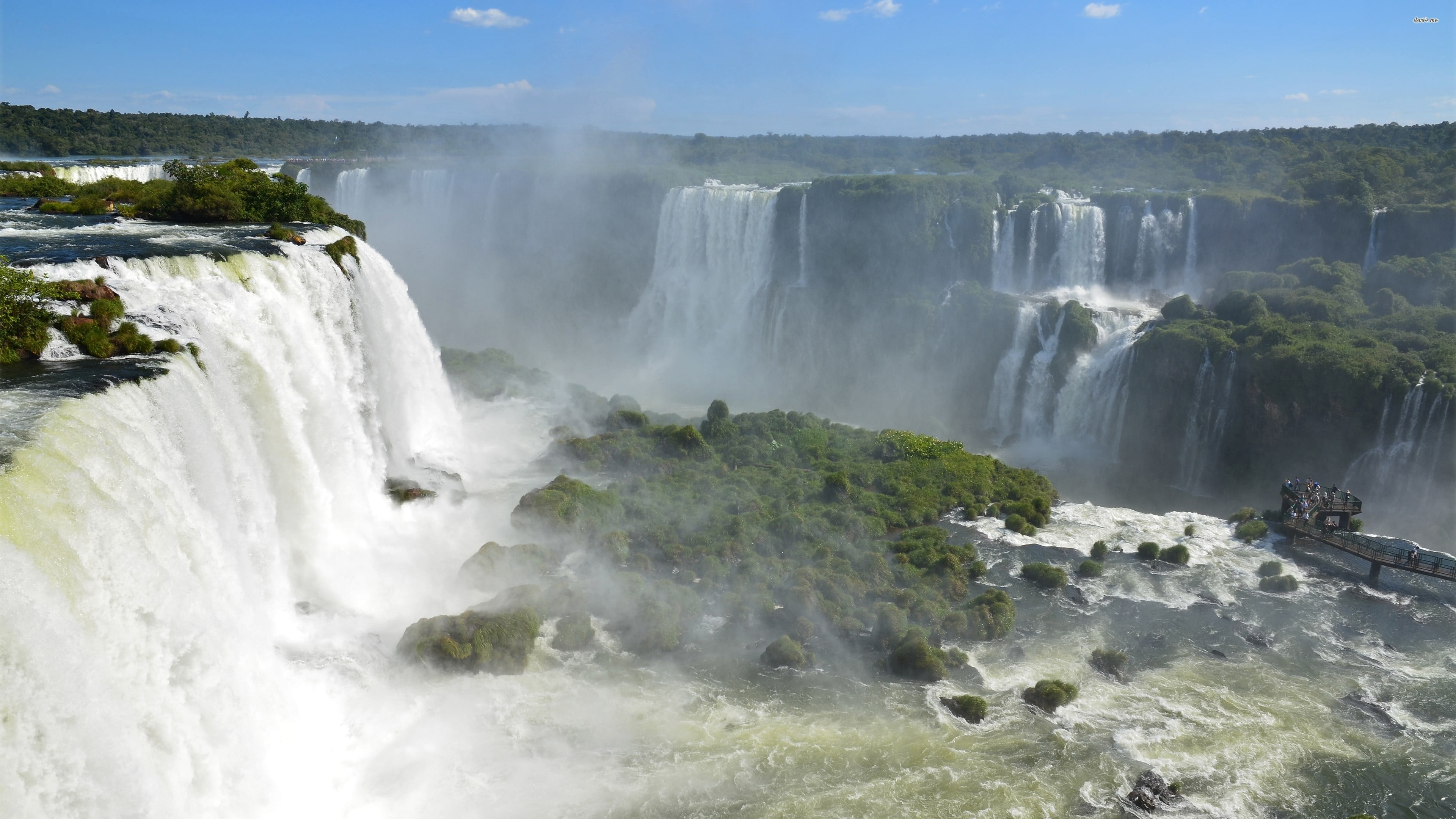 Iguazu National Park, Block waterfalls iguazu, Falls hd wallpaper, Wallpaper block, 3840x2160 4K Desktop