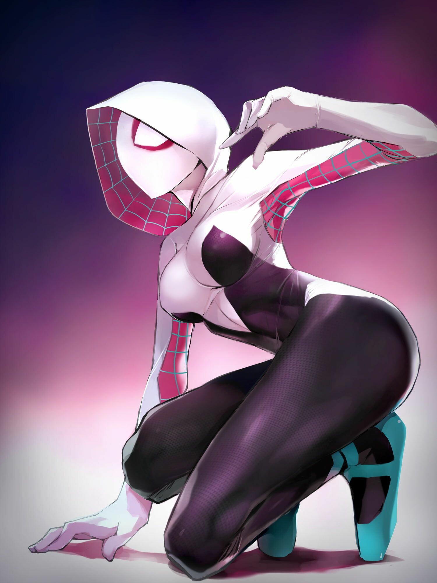 Gwen Stacy: Marvel Comics, She was given a costume and a set of web-shooters by retired crimefighter Janet van Dyne. 1500x2000 HD Wallpaper.