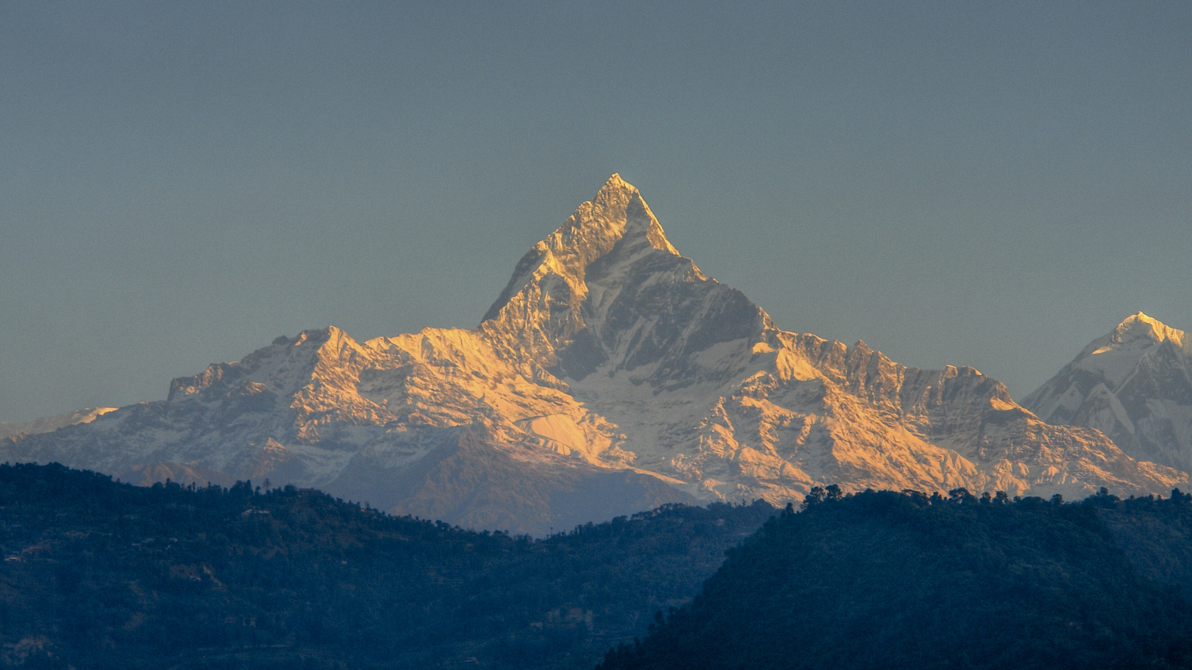 Mount Everest: Earth's highest mountain above sea level, Himalayas. 3840x2160 4K Background.