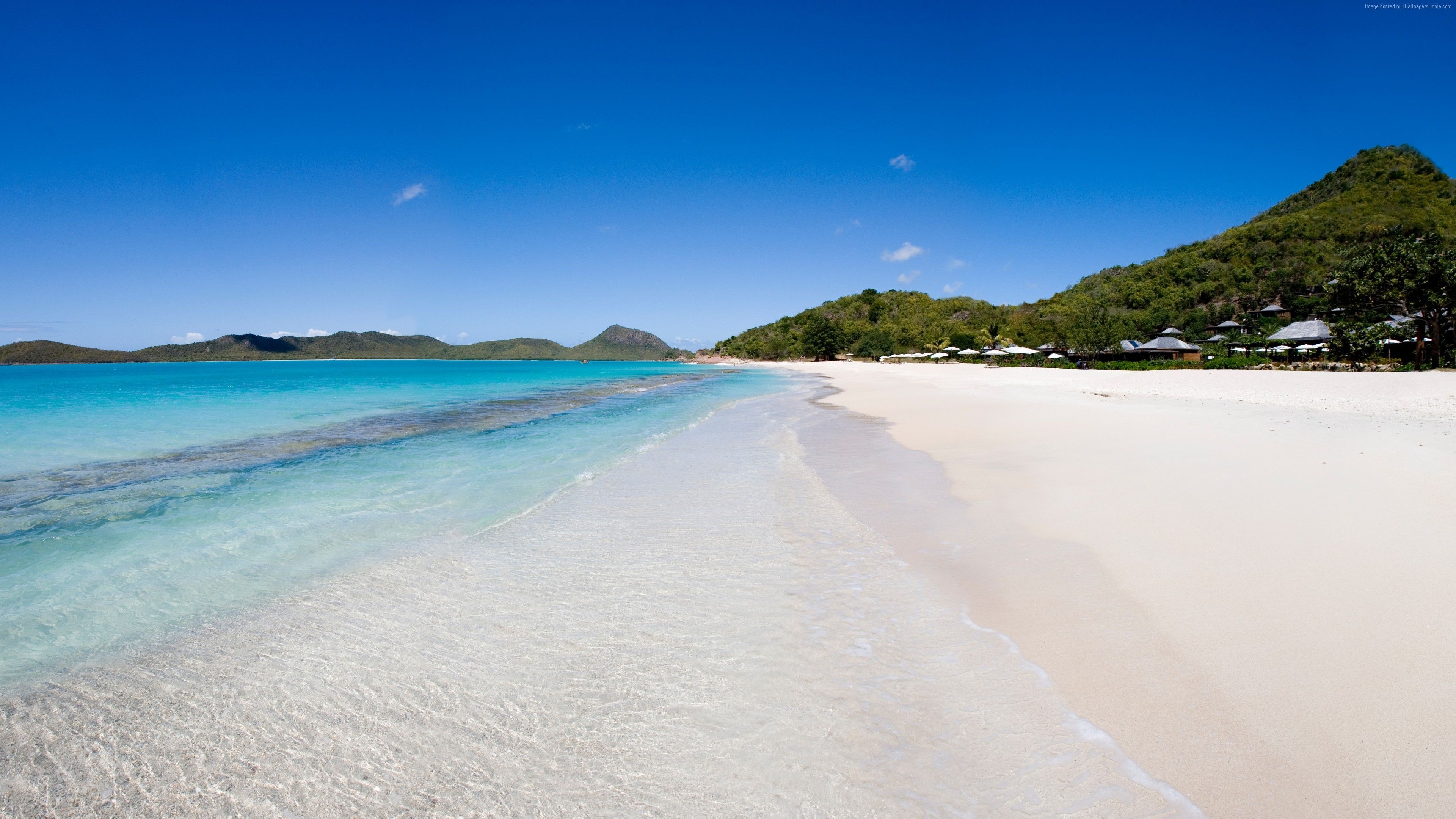 Caribbean Sea, Tropical paradise, Pristine beaches, 8K wallpapers, 3840x2160 4K Desktop